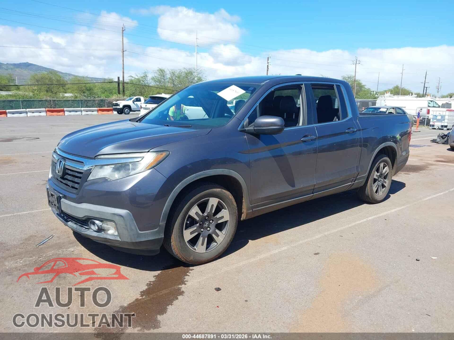 HONDA RIDGELINE 2017 - 5FPYK2F65HB003498