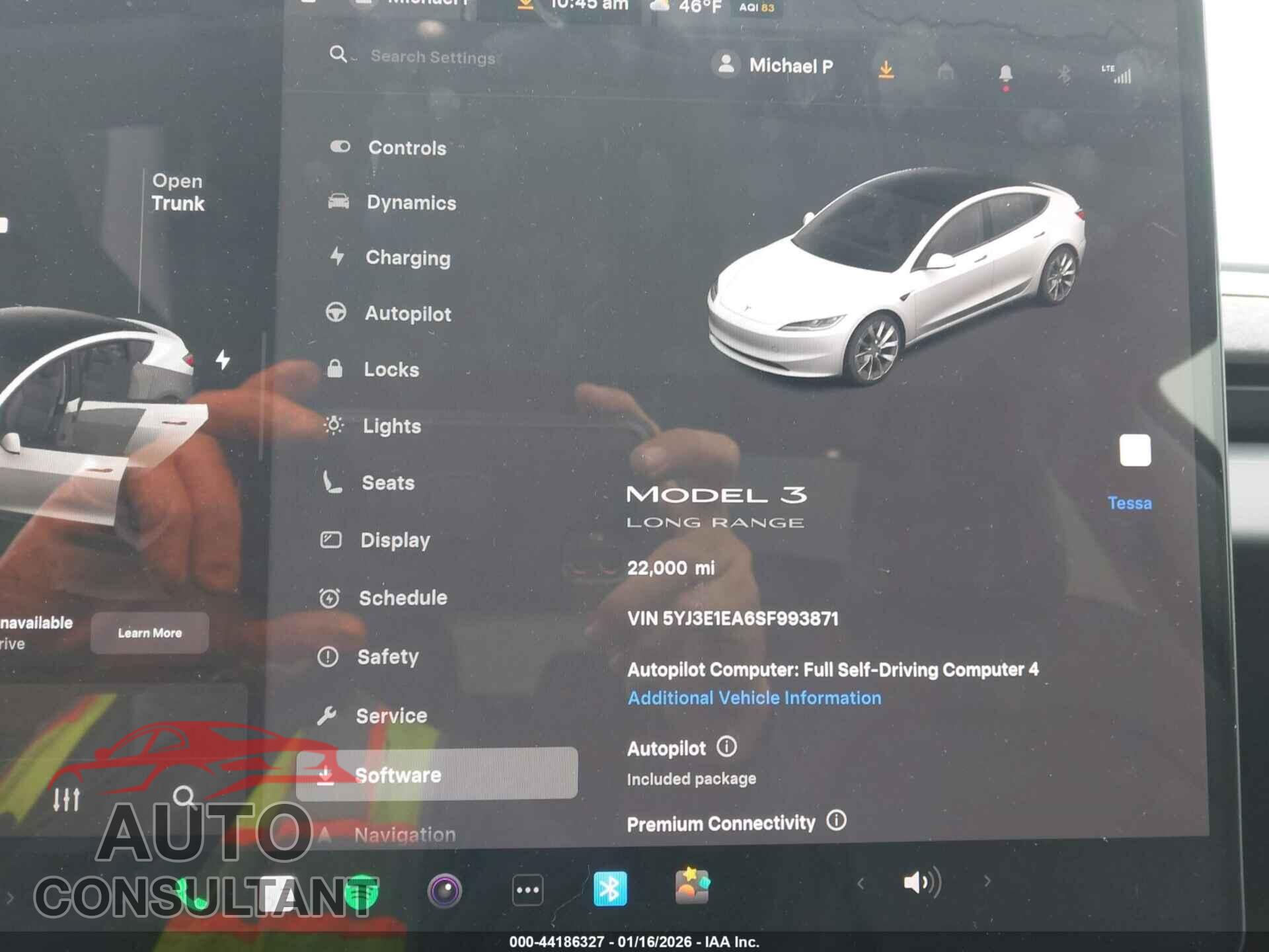 TESLA MODEL 3 2025 - 5YJ3E1EA6SF993871