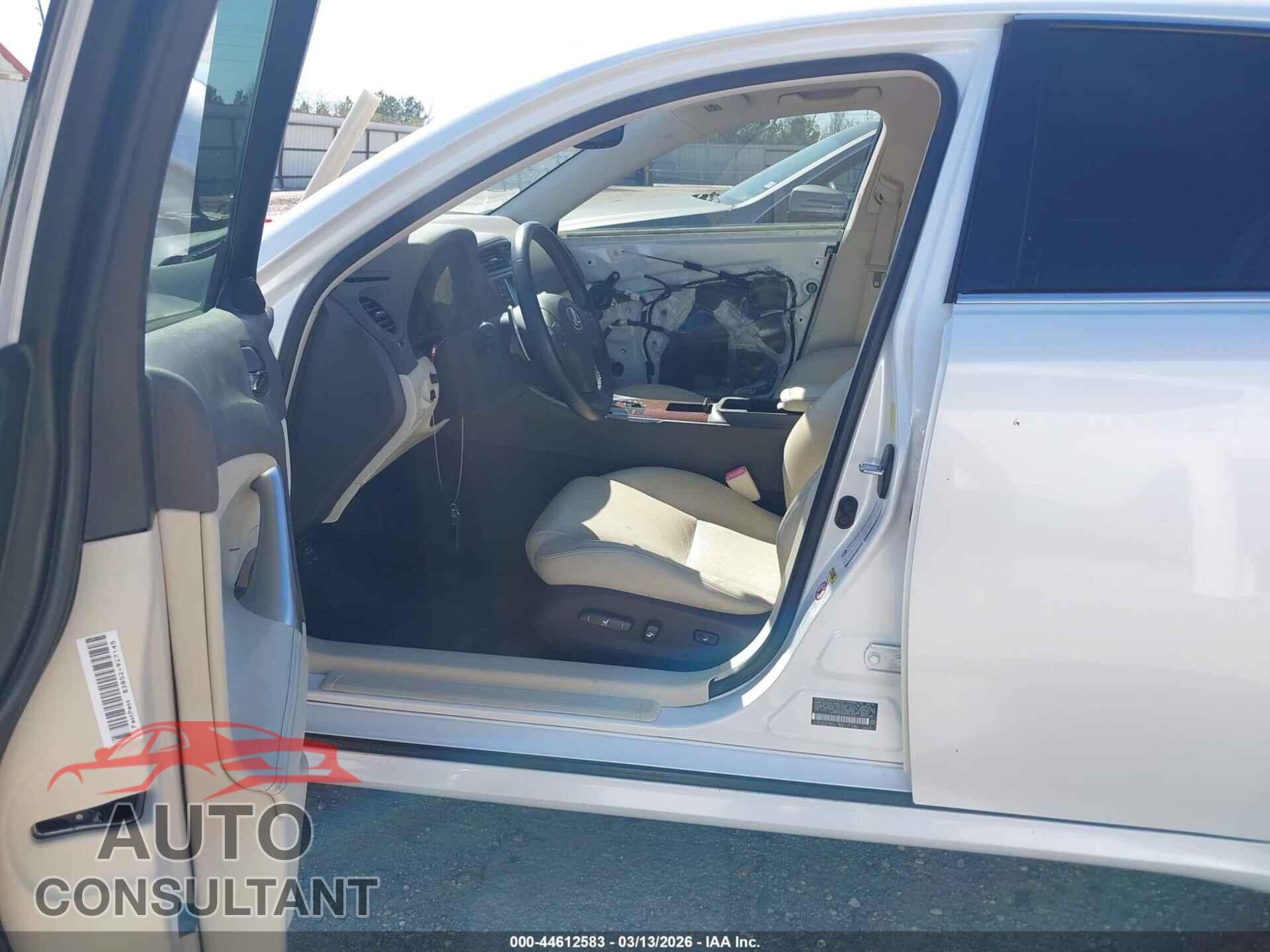 LEXUS IS 250 2010 - JTHBF5C28A5127521