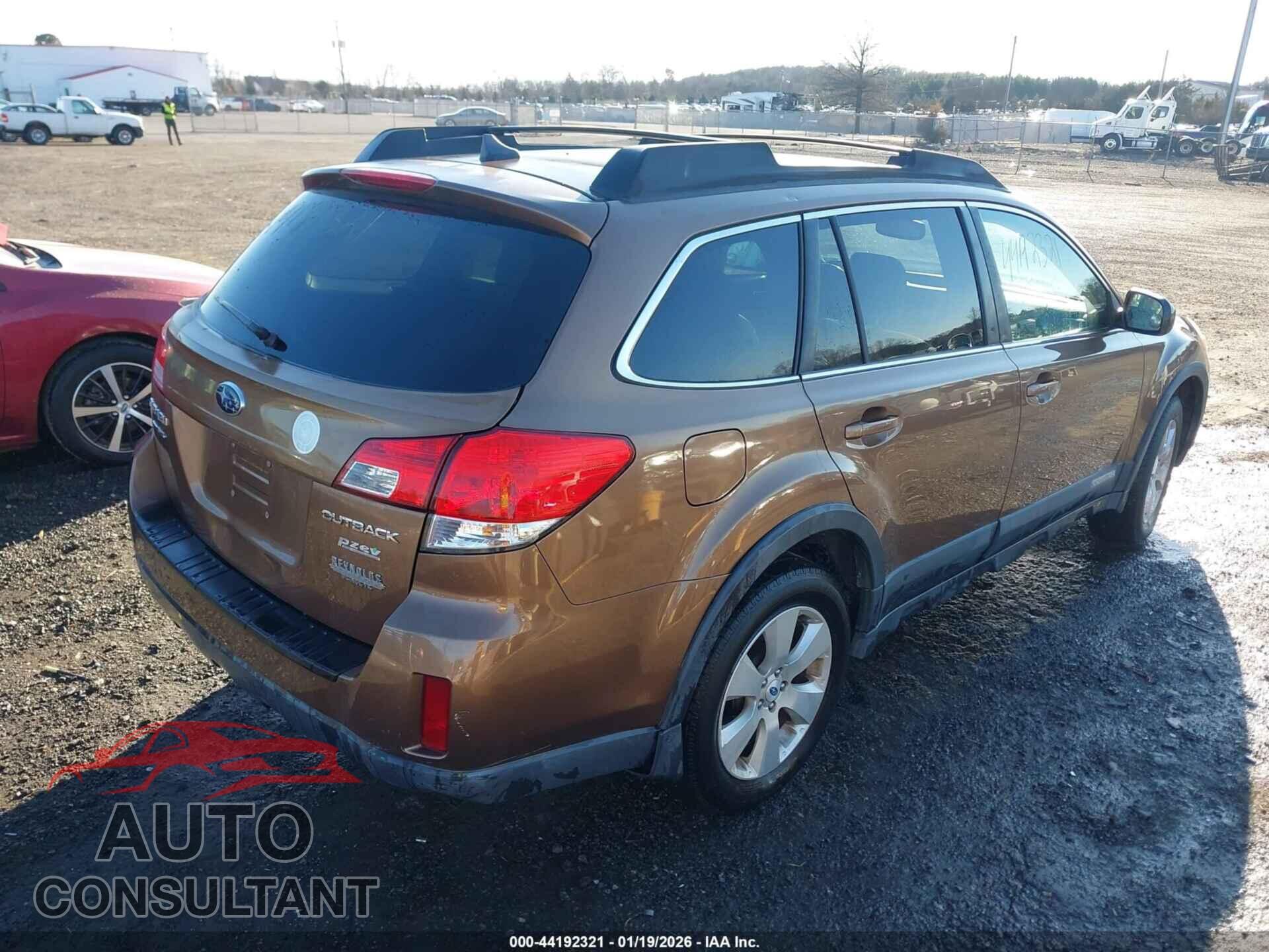 SUBARU OUTBACK 2012 - 4S4BRBKC1C3296887
