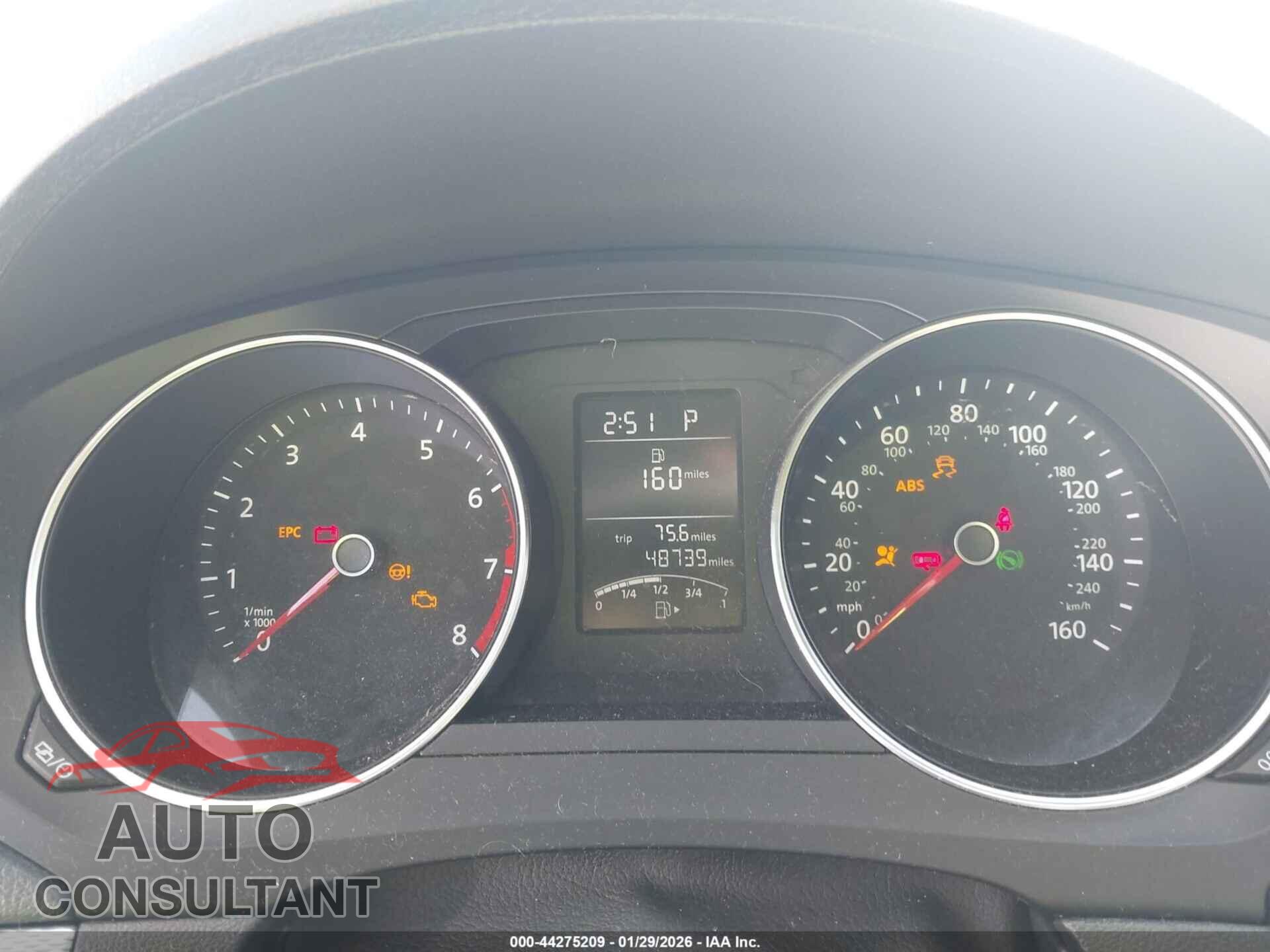 VOLKSWAGEN JETTA 2017 - 3VW2B7AJ8HM361727