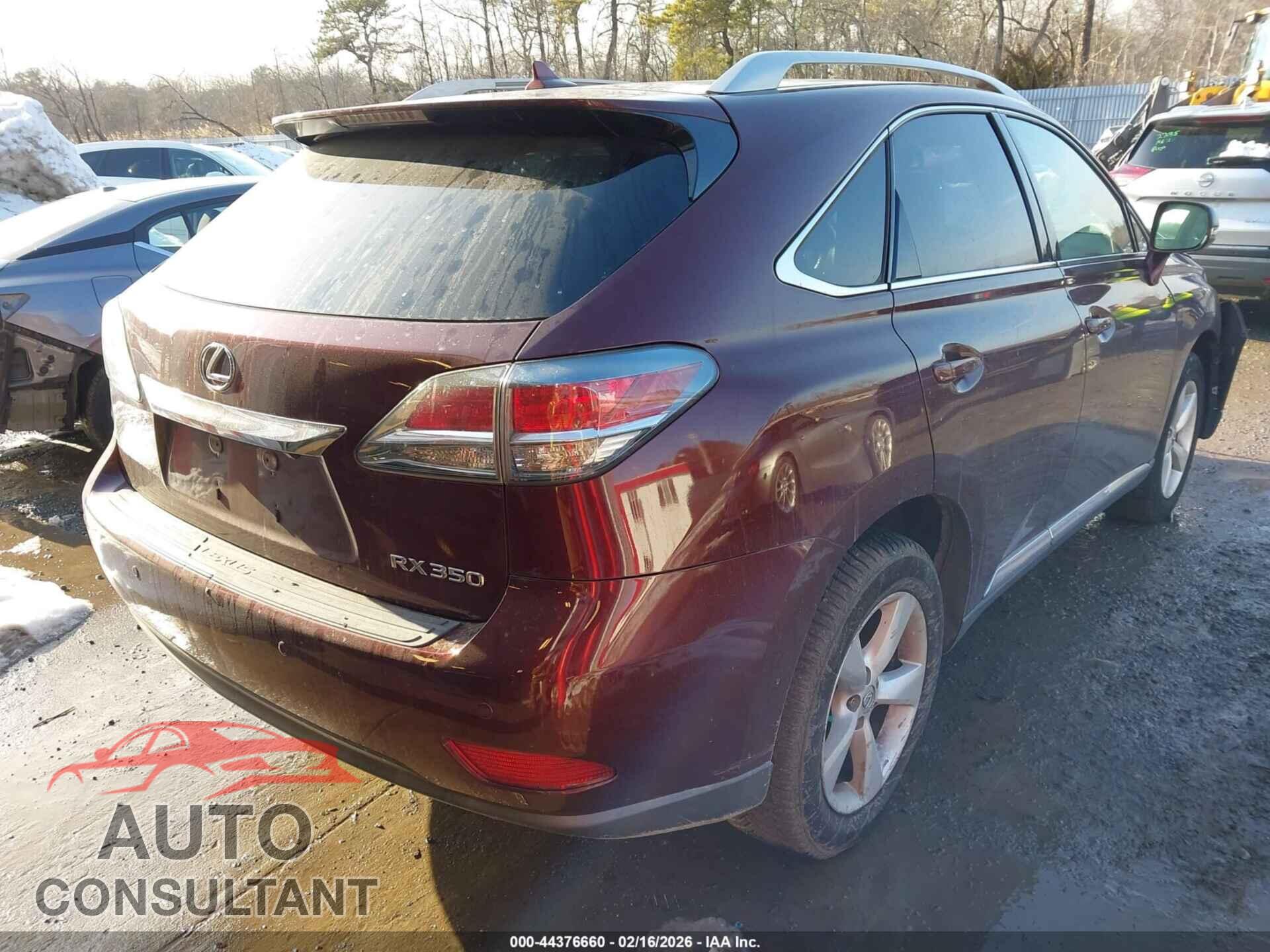 LEXUS RX 350 2013 - 2T2BK1BA6DC198217