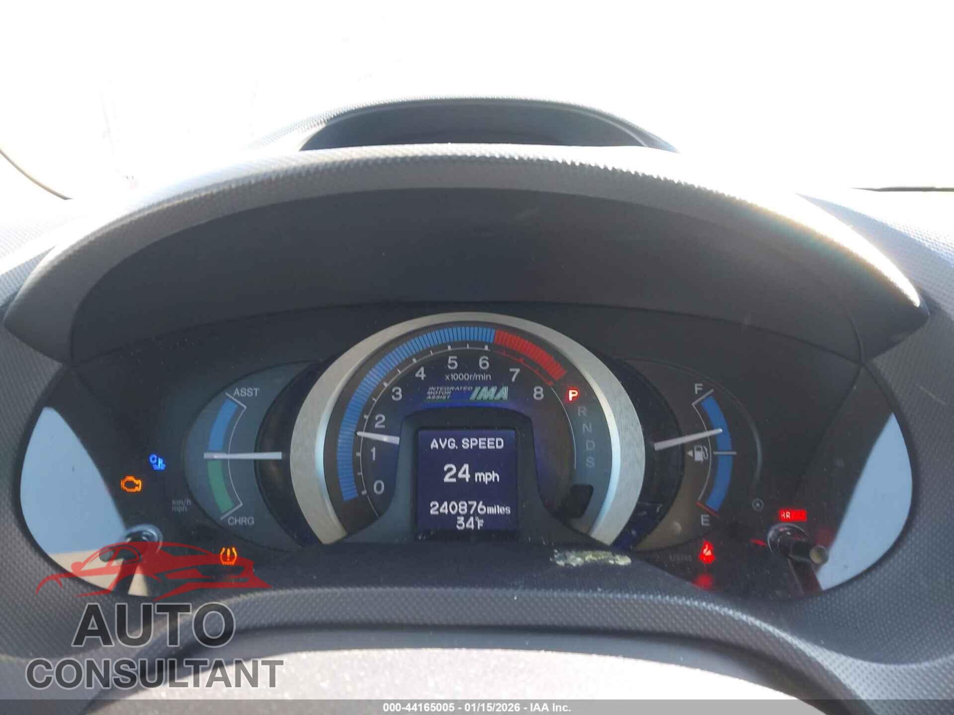 HONDA INSIGHT 2010 - JHMZE2H73AS003663