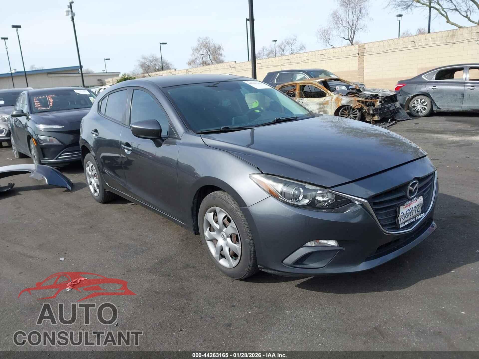 MAZDA MAZDA3 2015 - JM1BM1K70F1220562