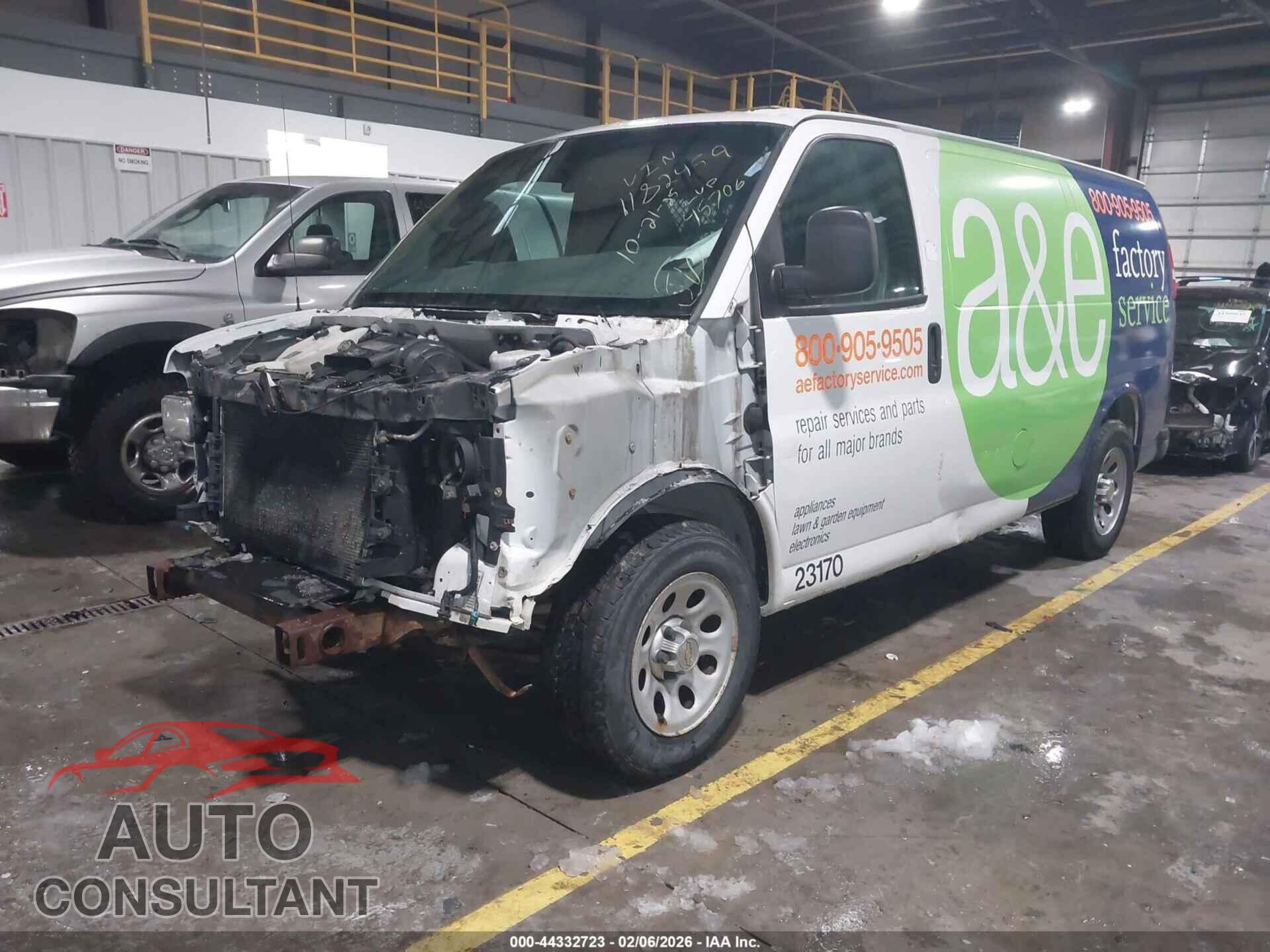 CHEVROLET EXPRESS 1500 2012 - 1GCSGAFX6C1182459