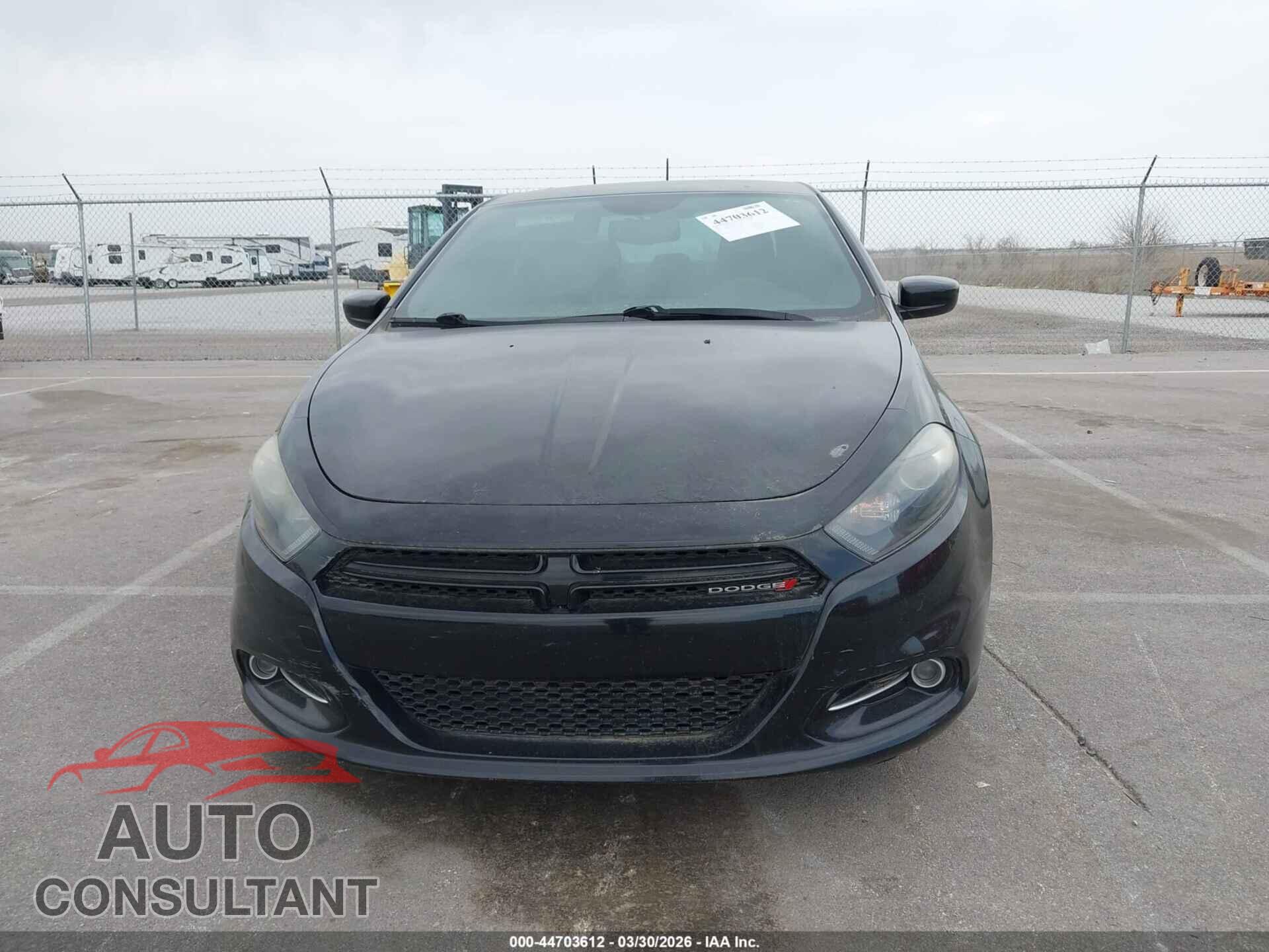 DODGE DART 2013 - 1C3CDFBA2DD123022