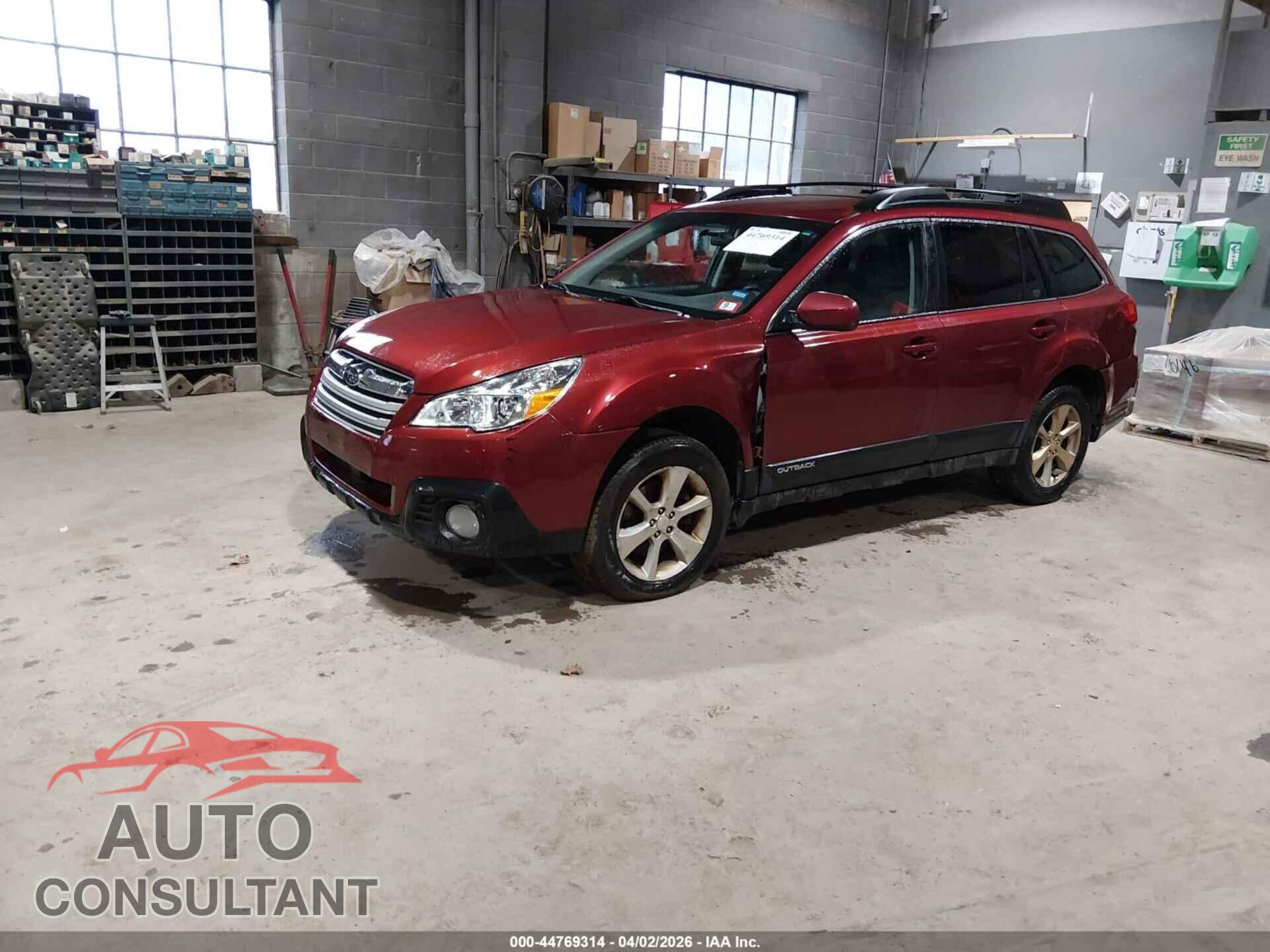 SUBARU OUTBACK 2013 - 4S4BRDJC5D2200179