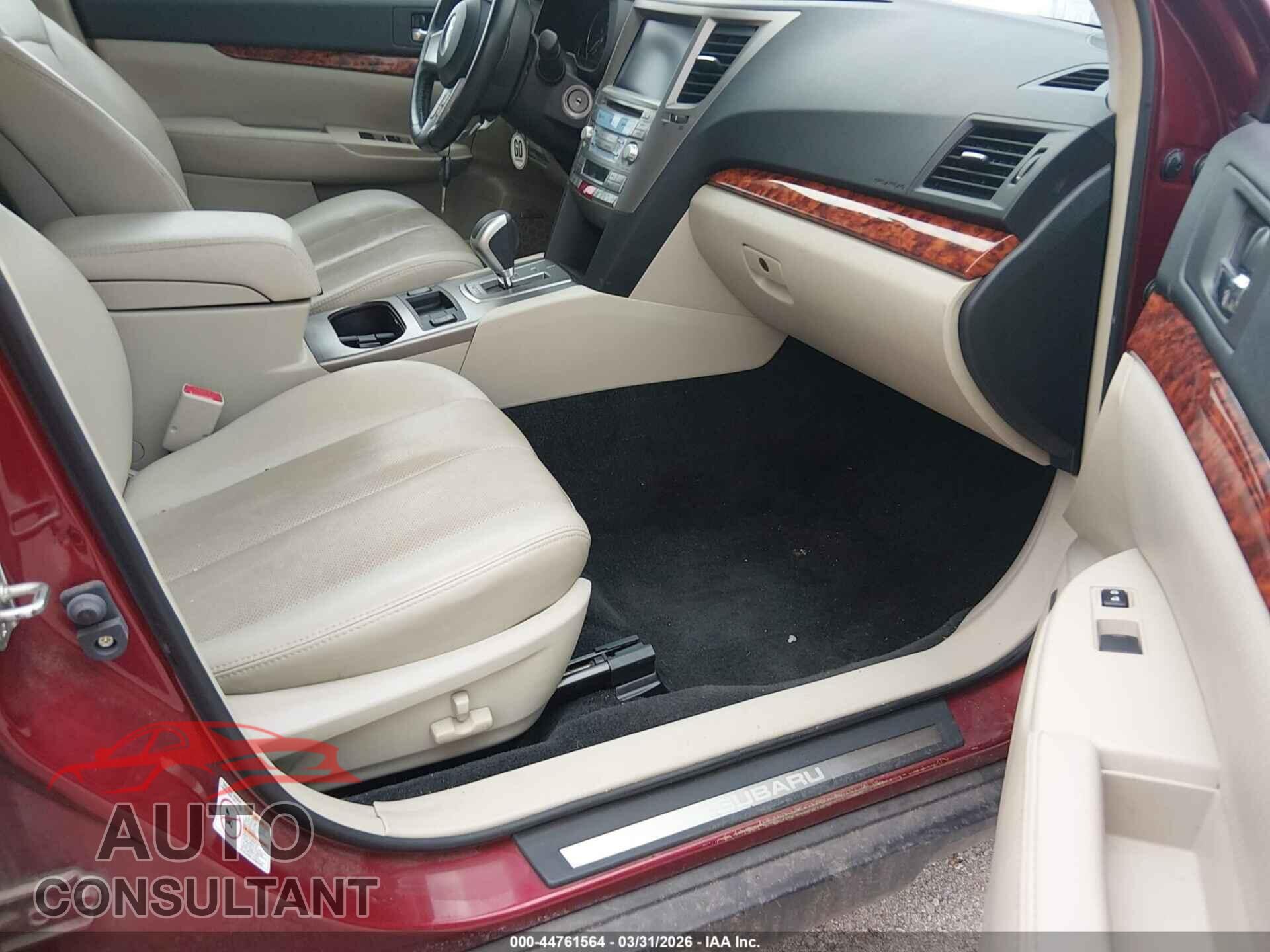 SUBARU OUTBACK 2011 - 4S4BRELC2B2346765