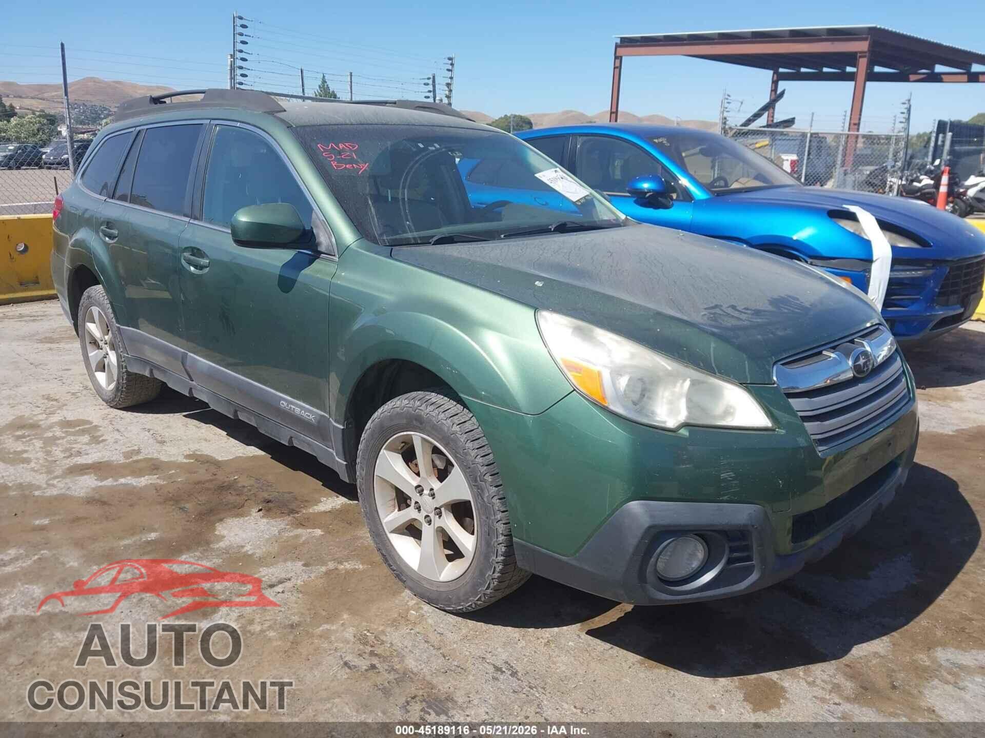 SUBARU OUTBACK 2013 - 4S4BRCCC9D3228066