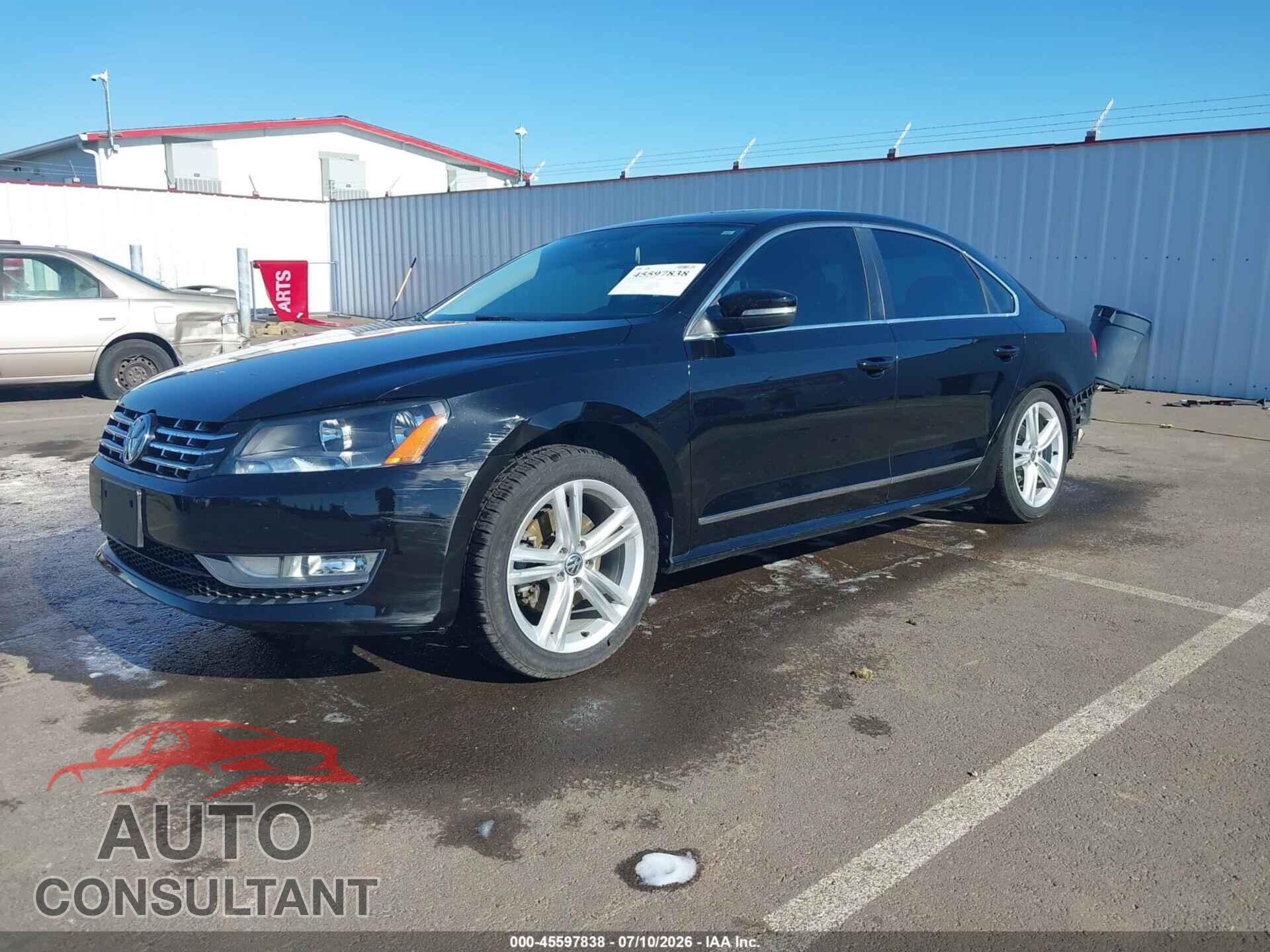 VOLKSWAGEN PASSAT 2013 - 1VWBN7A30DC001842