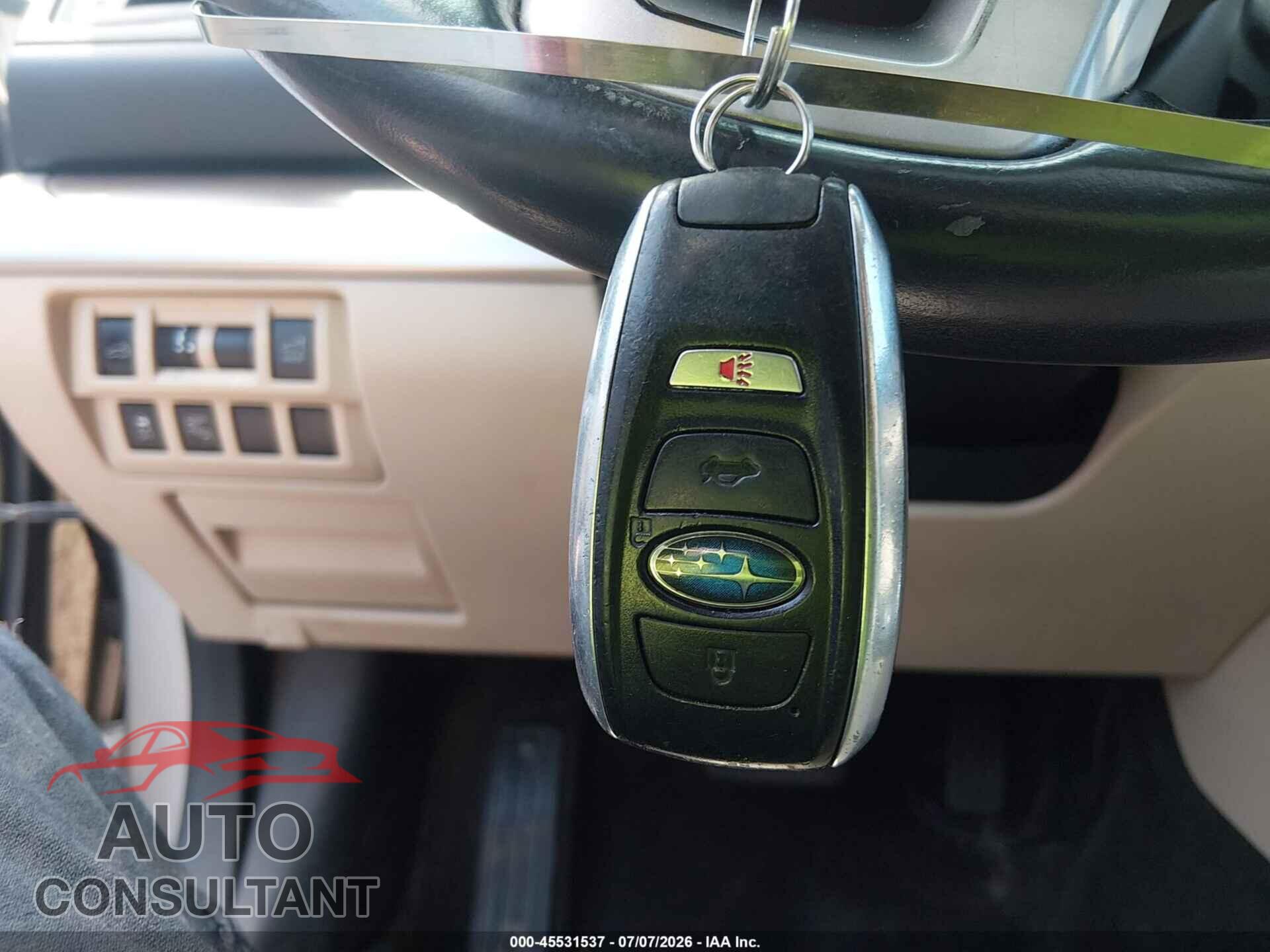 SUBARU OUTBACK 2015 - 4S4BSBLC0F3206796