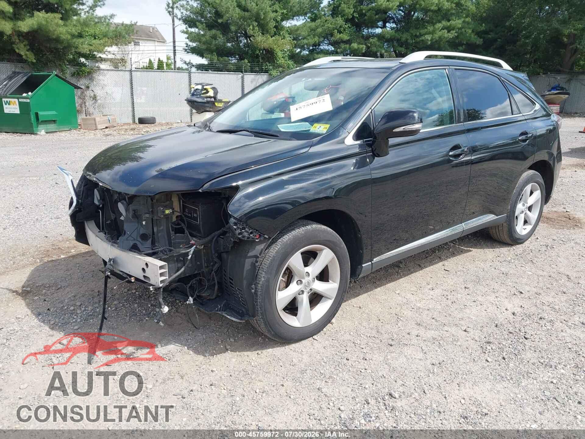 LEXUS RX 350 2015 - 2T2BK1BA6FC260654