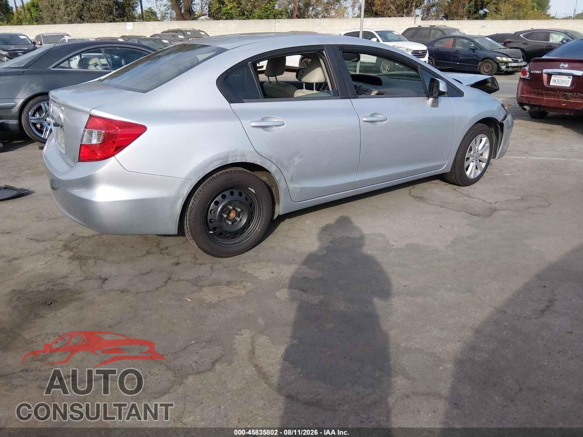 HONDA CIVIC 2012 - 19XFB2F83CE343815