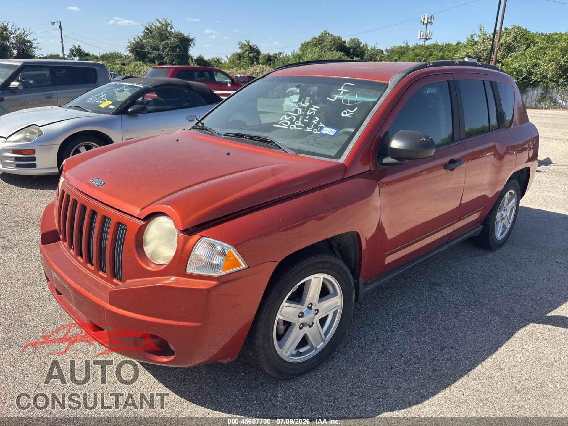 JEEP COMPASS 2009 - 1J8FT47B49D103128