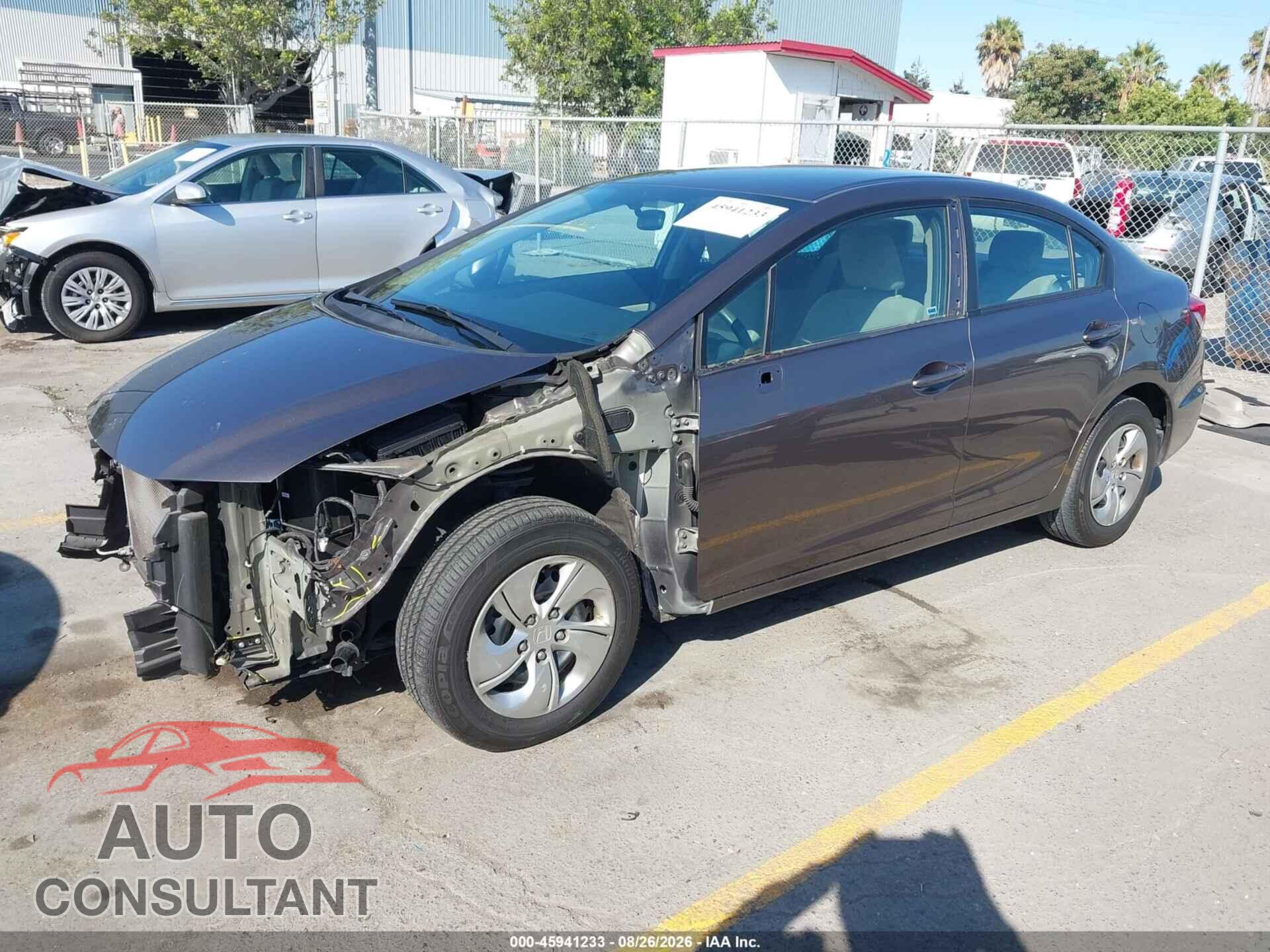 HONDA CIVIC 2013 - 19XFB2F53DE290878