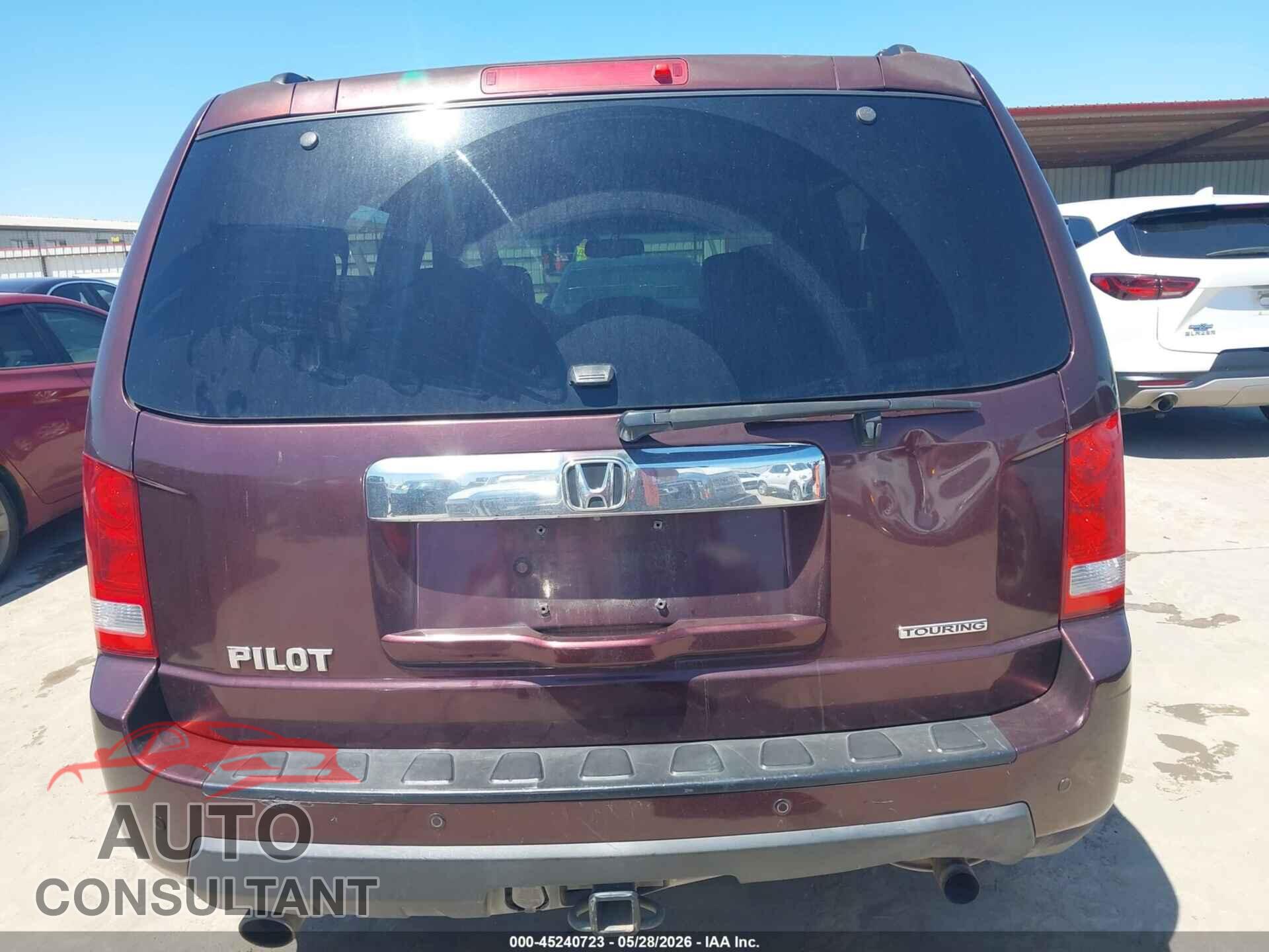 HONDA PILOT 2011 - 5FNYF3H96BB019128