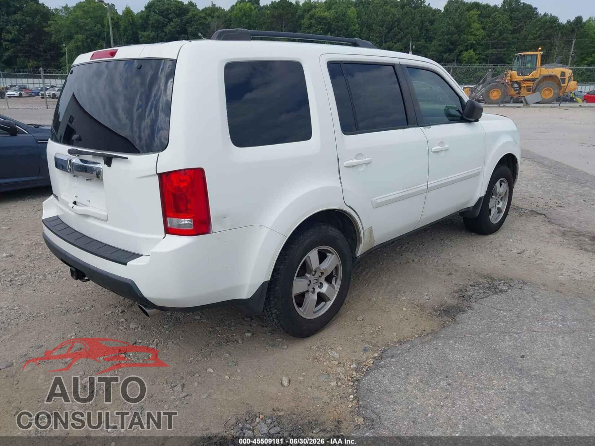 HONDA PILOT 2011 - 5FNYF3H58BB009973