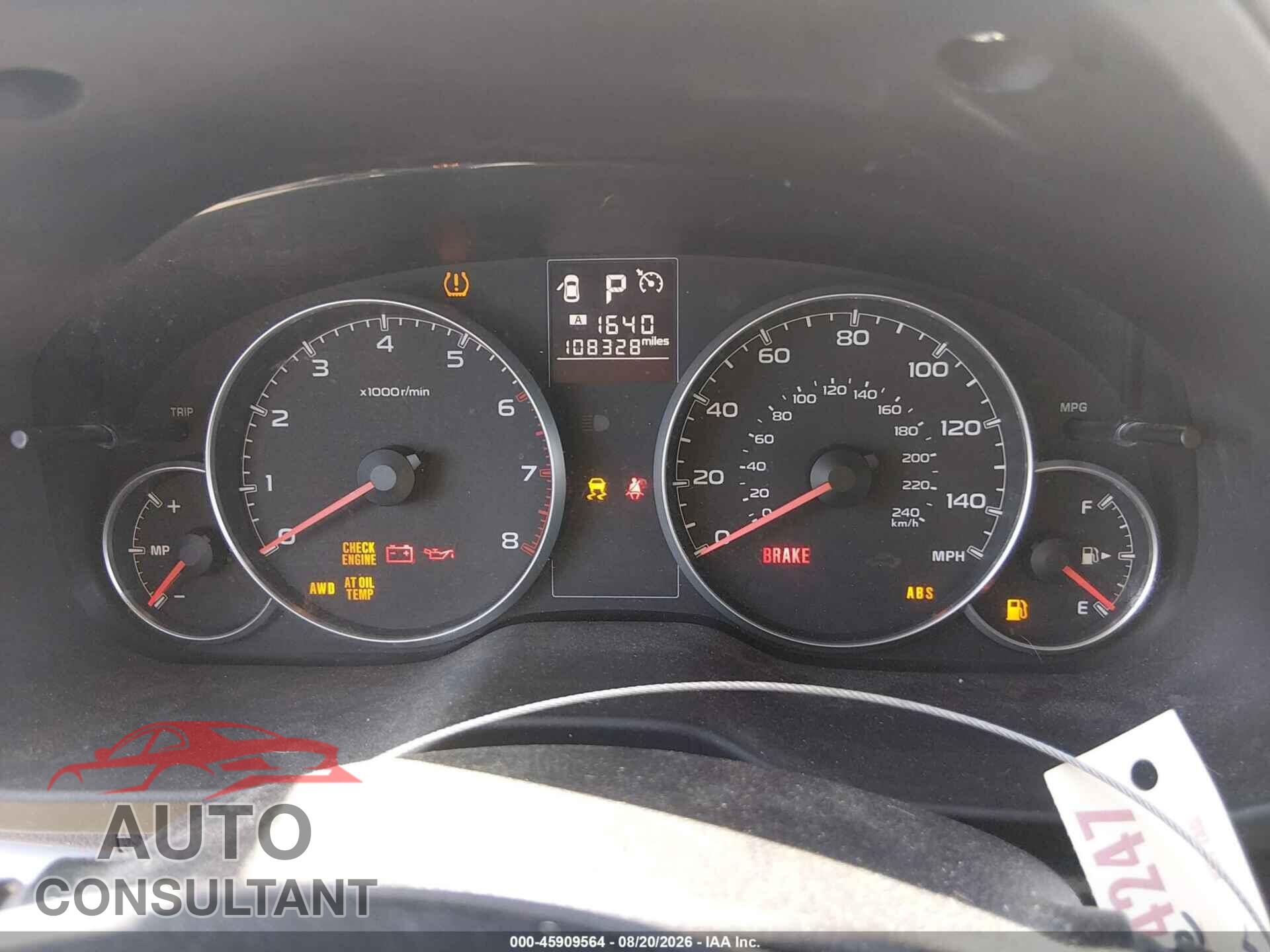 SUBARU OUTBACK 2014 - 4S4BRCDC2E3253066