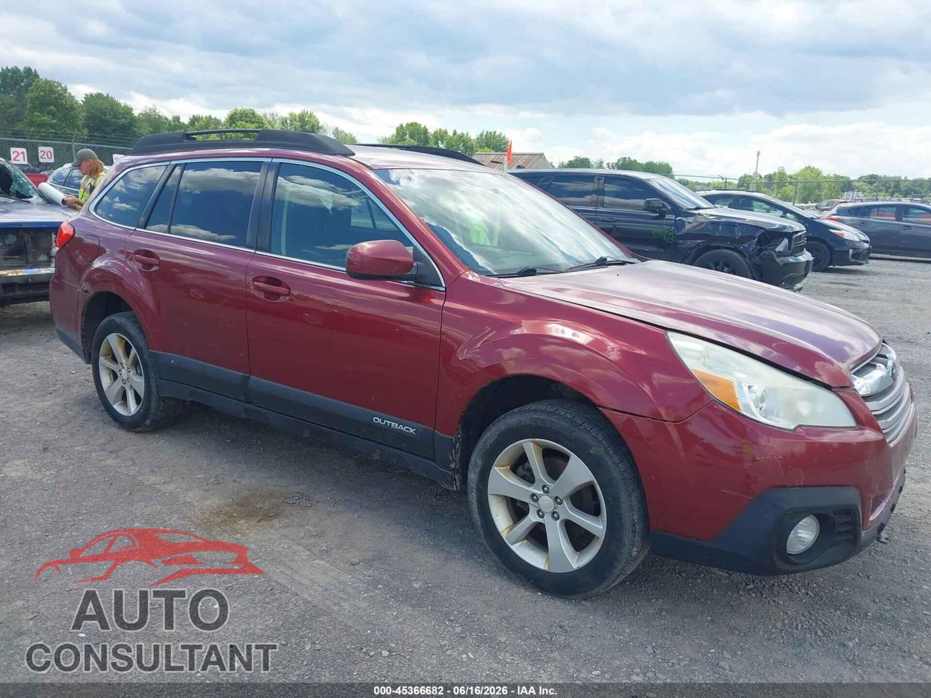 SUBARU OUTBACK 2014 - 4S4BRBCC4E3202356