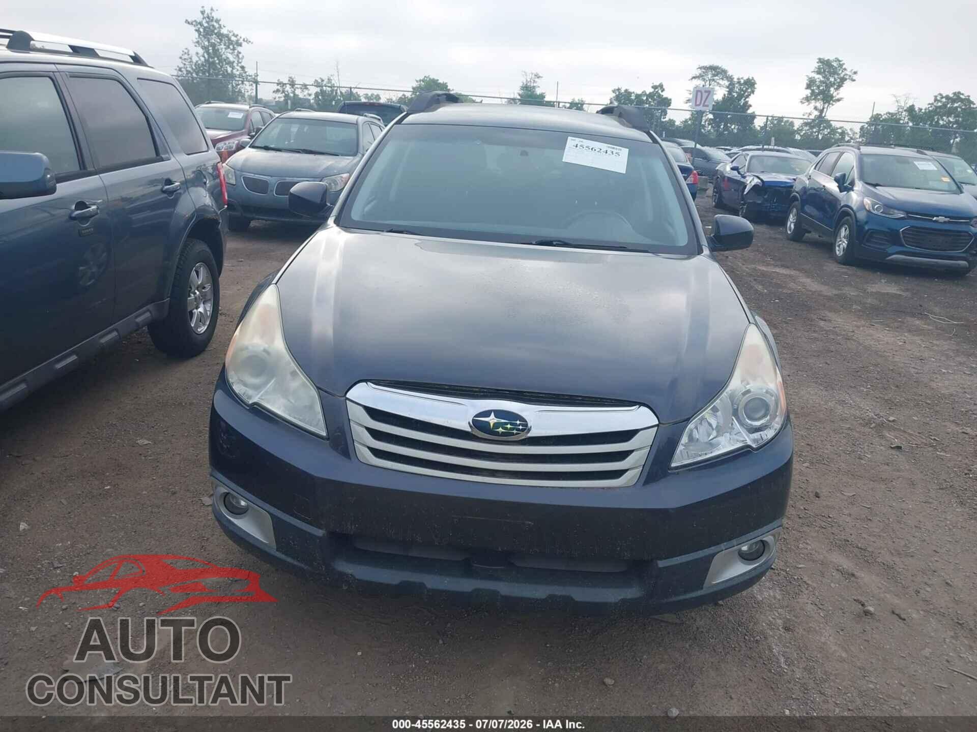 SUBARU OUTBACK 2012 - 4S4BRCCC5C3252850