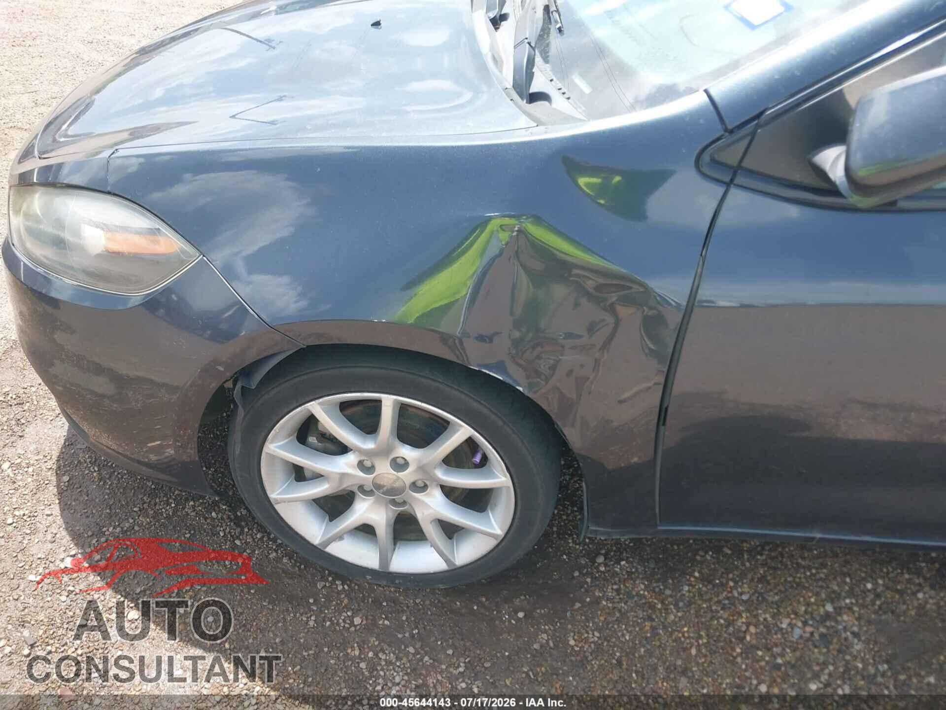 DODGE DART 2013 - 1C3CDFBA9DD337988