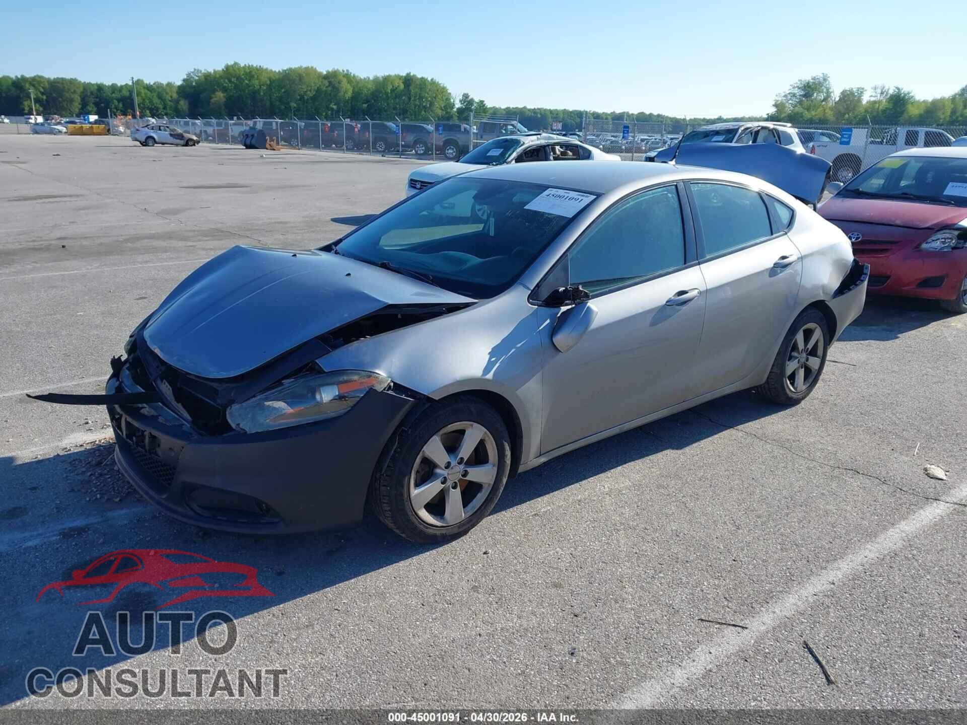 DODGE DART 2015 - 1C3CDFBBXFD211554