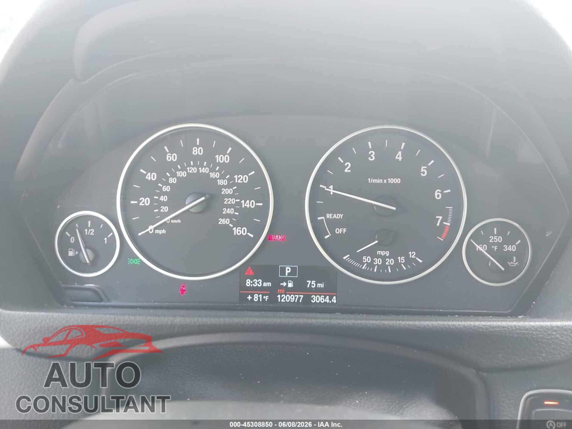 BMW 320I 2014 - WBA3C3C53EF985943