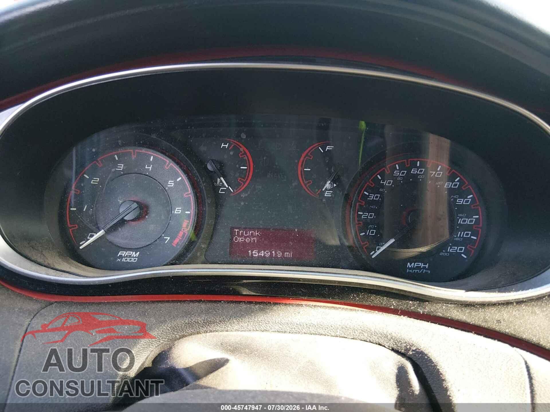 DODGE DART 2015 - 1C3CDFBB6FD422458