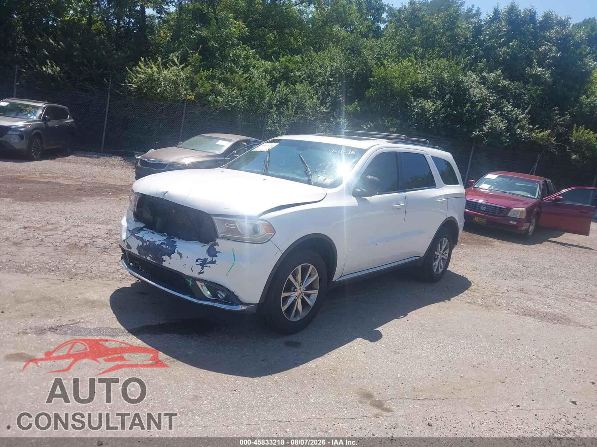 DODGE DURANGO 2014 - 1C4RDJDGXEC449992