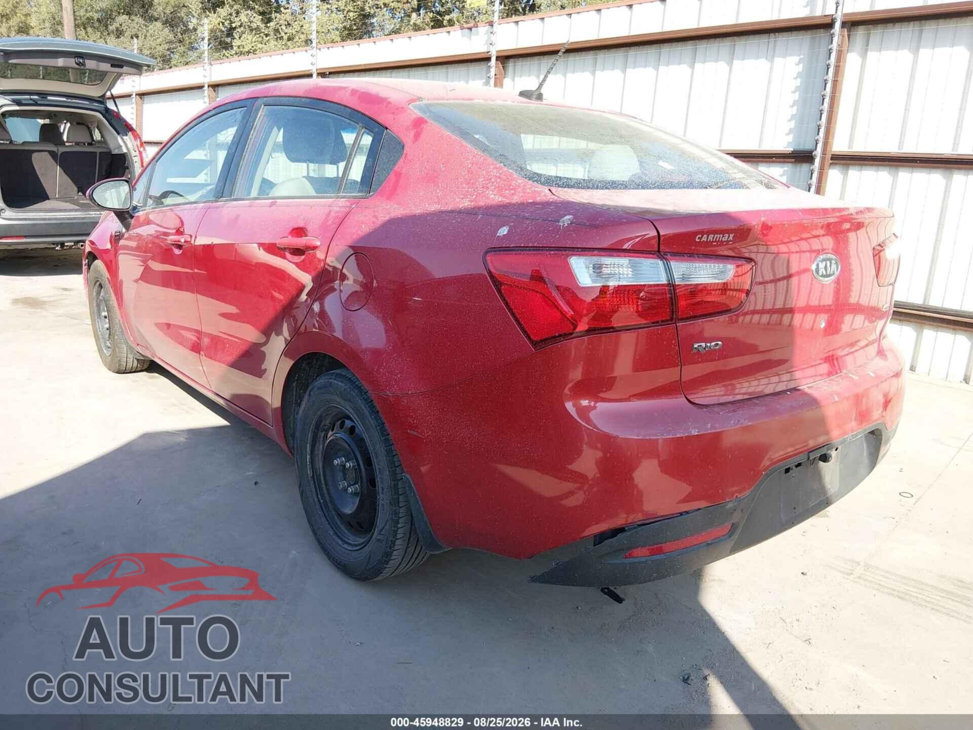 KIA RIO 2012 - KNADM4A36C6052527