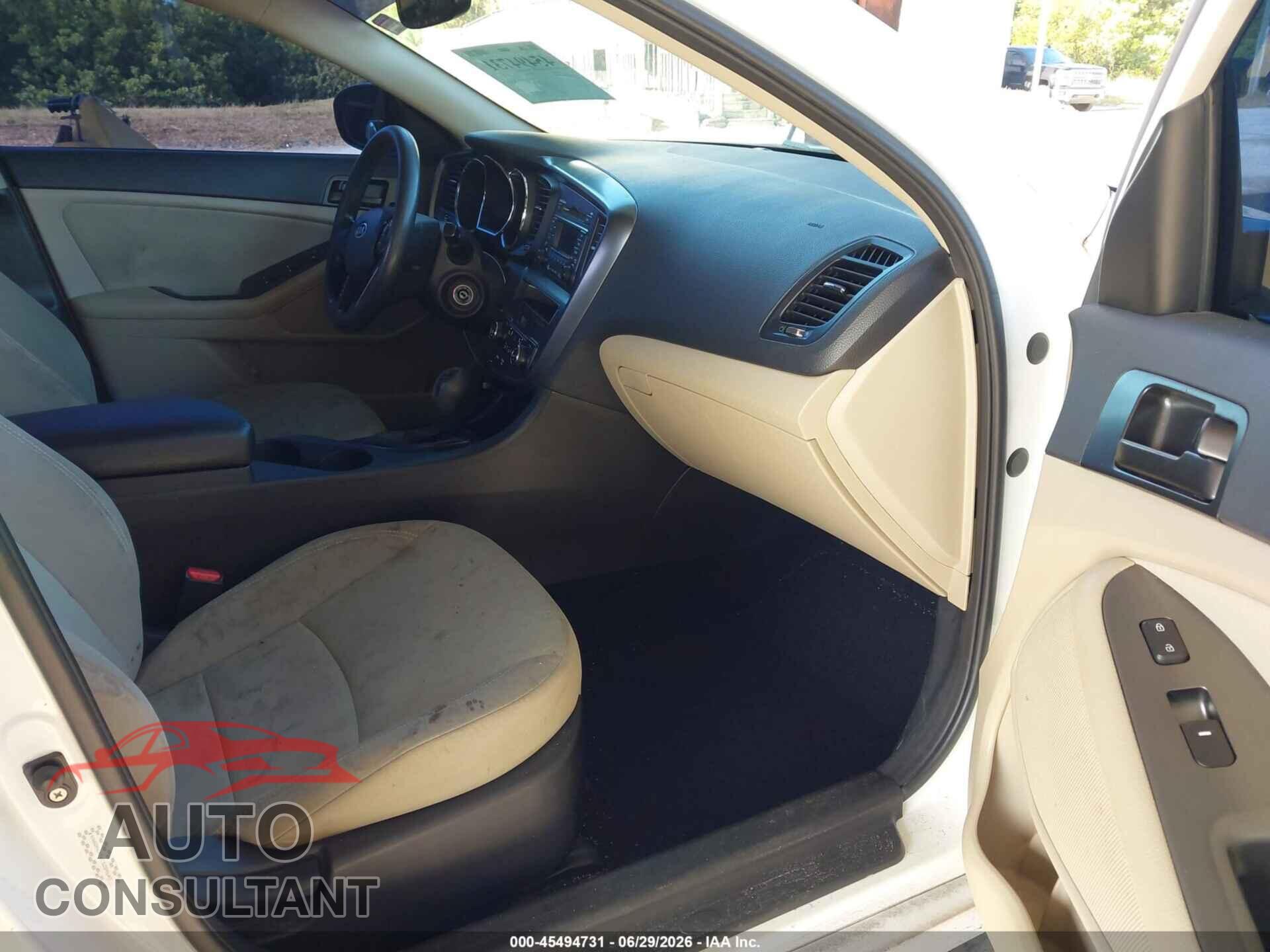KIA OPTIMA 2012 - KNAGM4A76C5289640