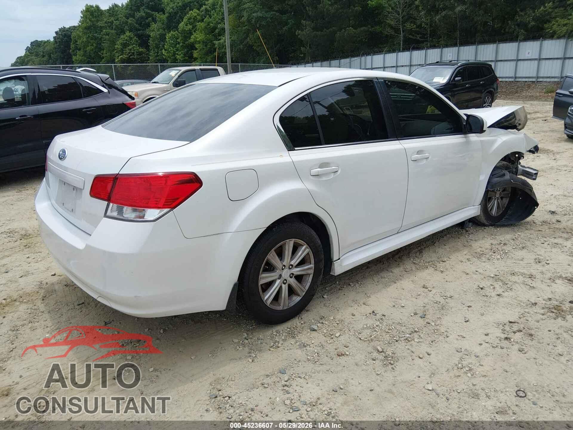 SUBARU LEGACY 2012 - 4S3BMBA62C3036030