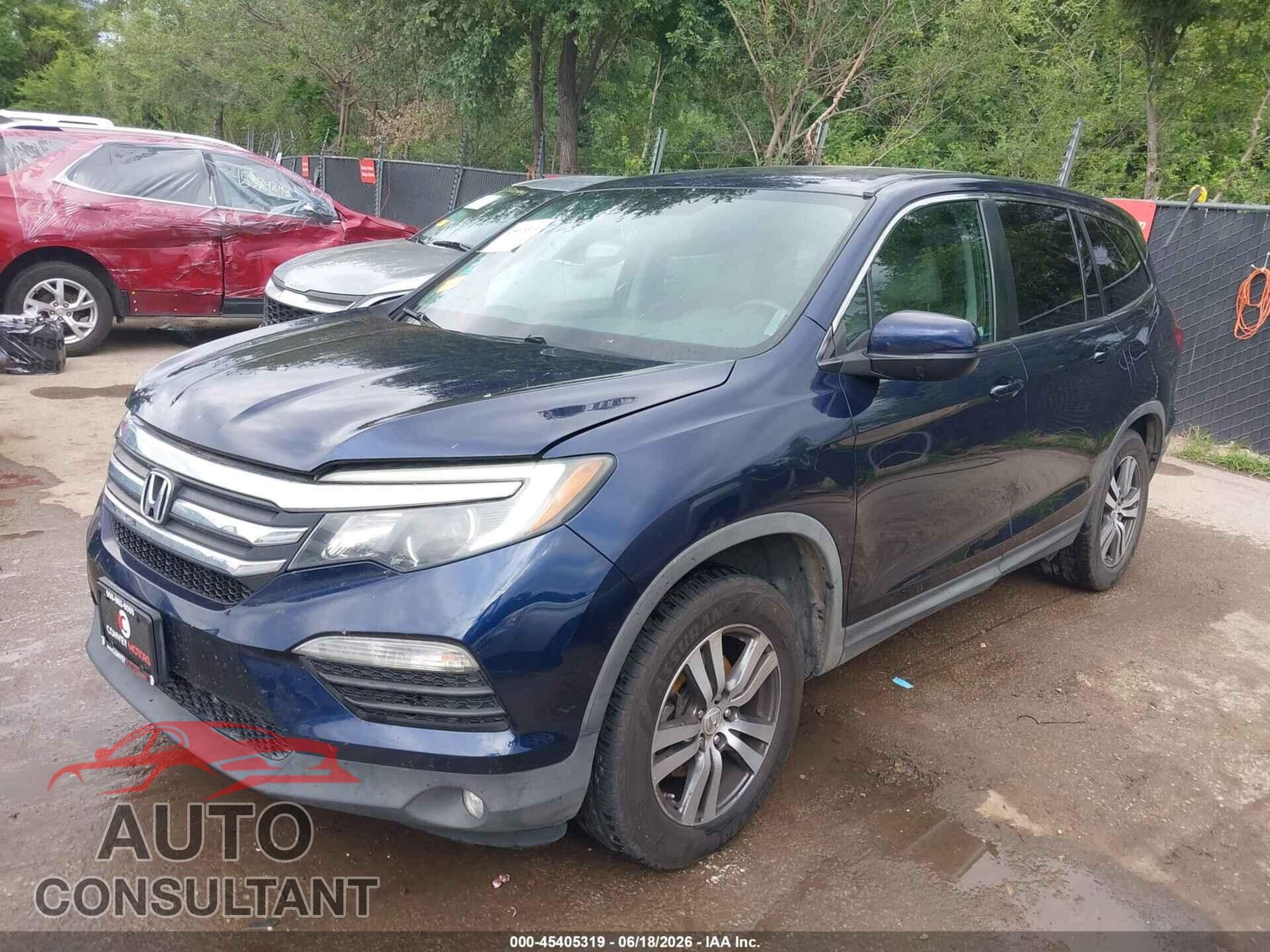 HONDA PILOT 2017 - 5FNYF6H75HB012003