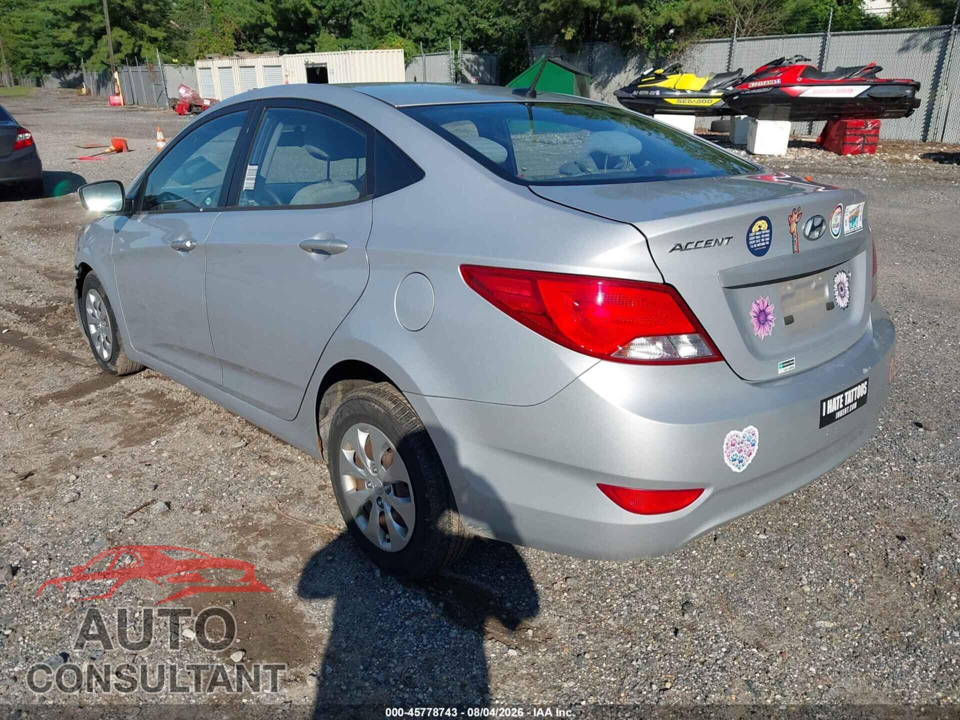 HYUNDAI ACCENT 2016 - KMHCT4AE4GU011832