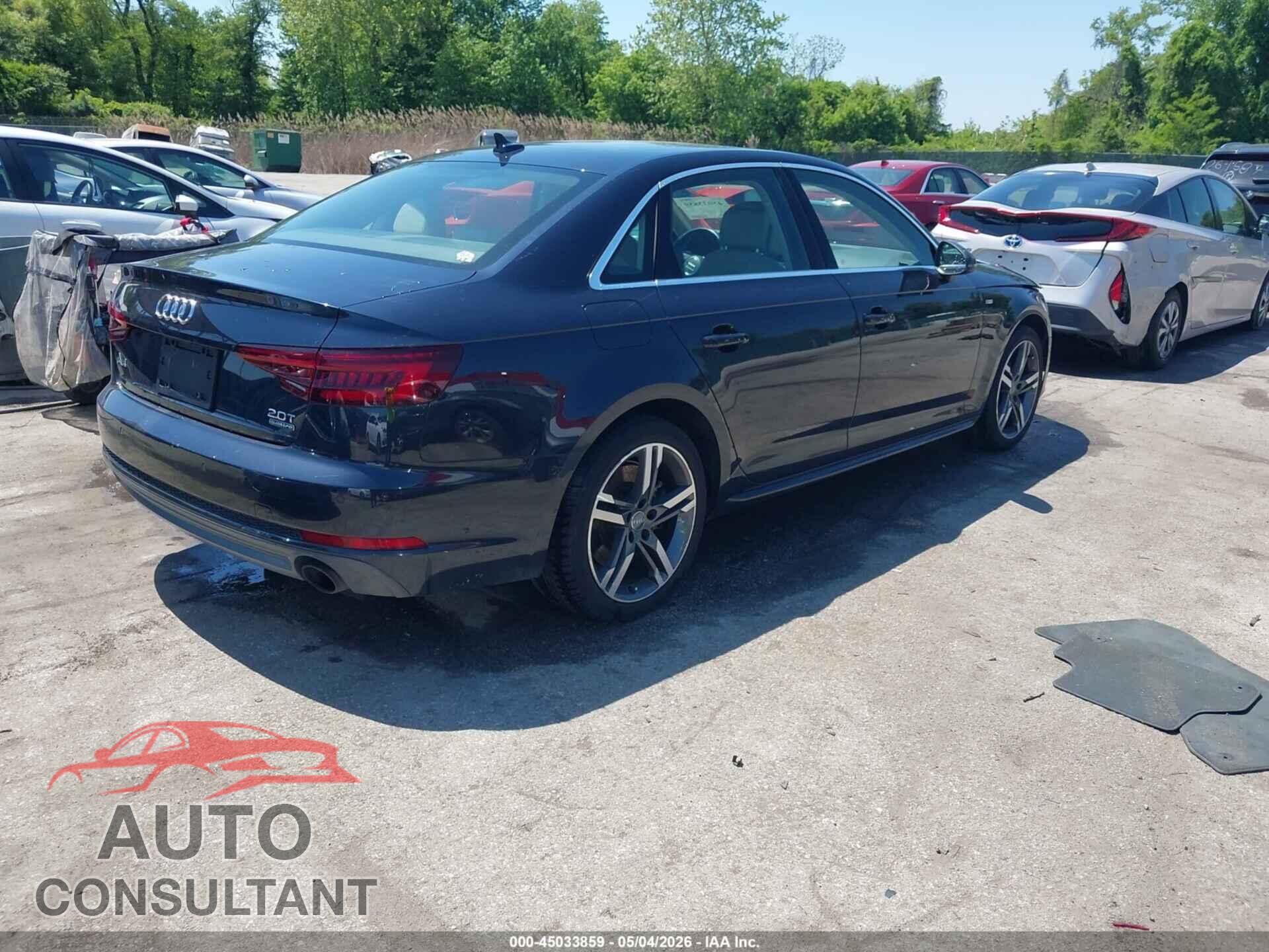 AUDI A4 2018 - WAUENAF44JA042073
