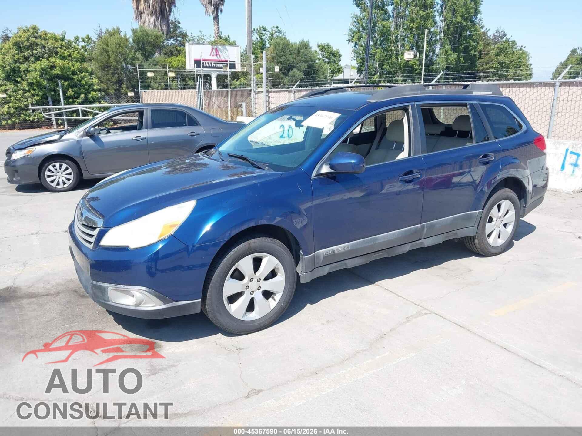 SUBARU OUTBACK 2010 - 4S4BRCCC7A3380620