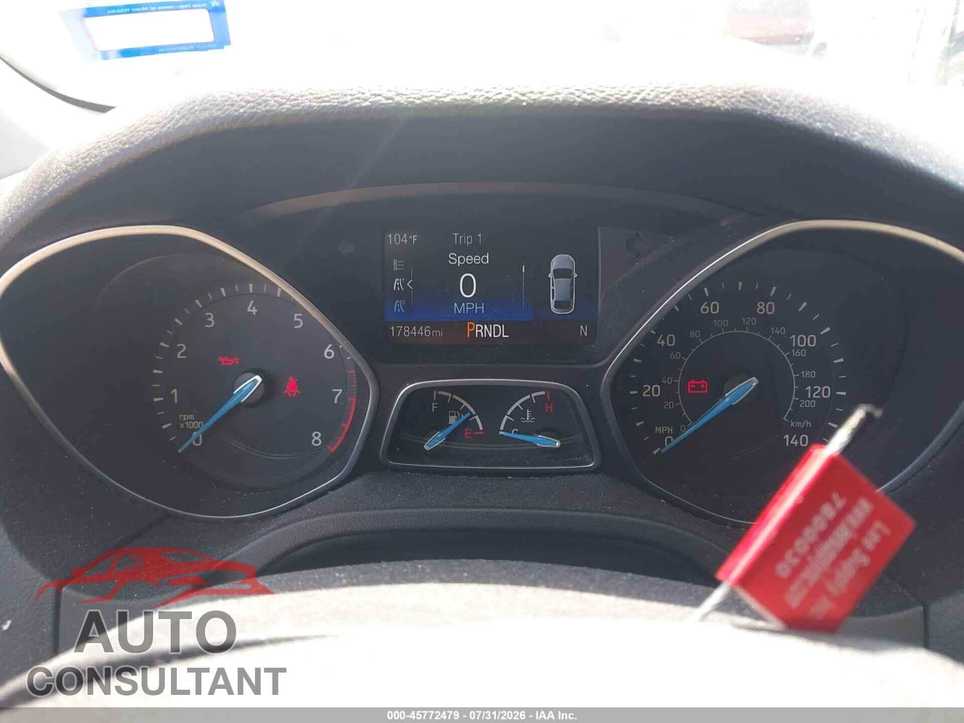 FORD FOCUS 2017 - 1FADP3K29HL246610