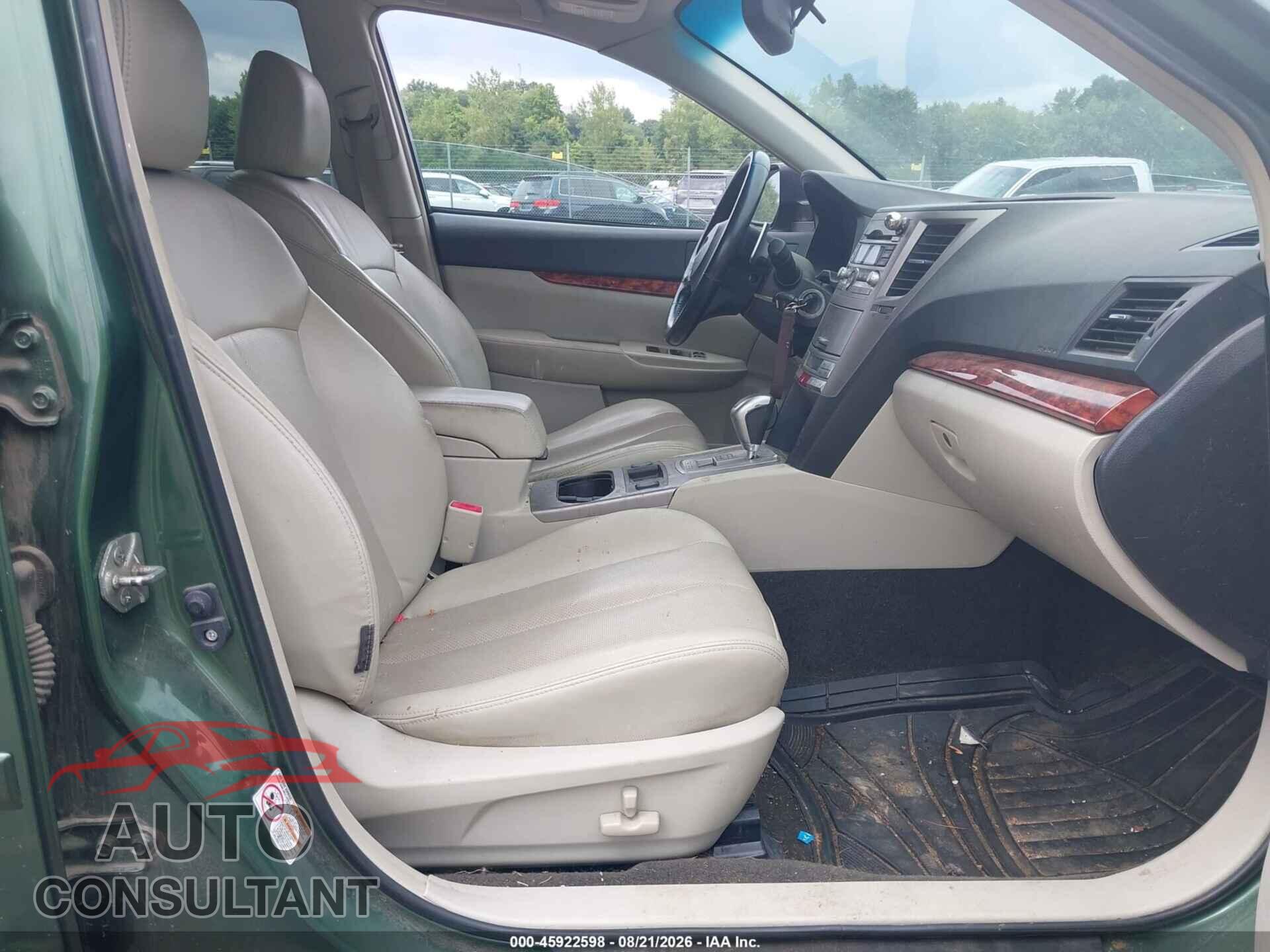 SUBARU OUTBACK 2011 - 4S4BRBKC6B3444787