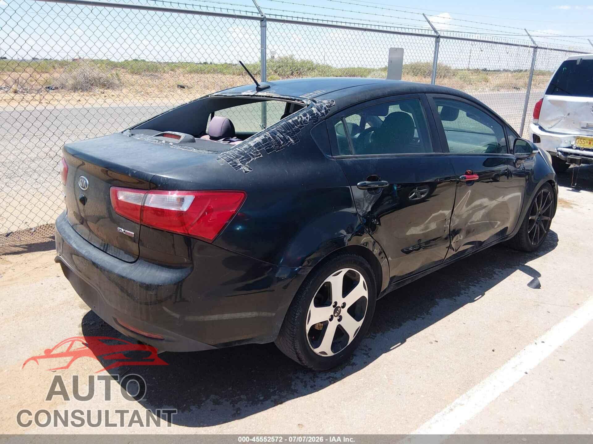 KIA RIO 2012 - KNADN4A37C6084965