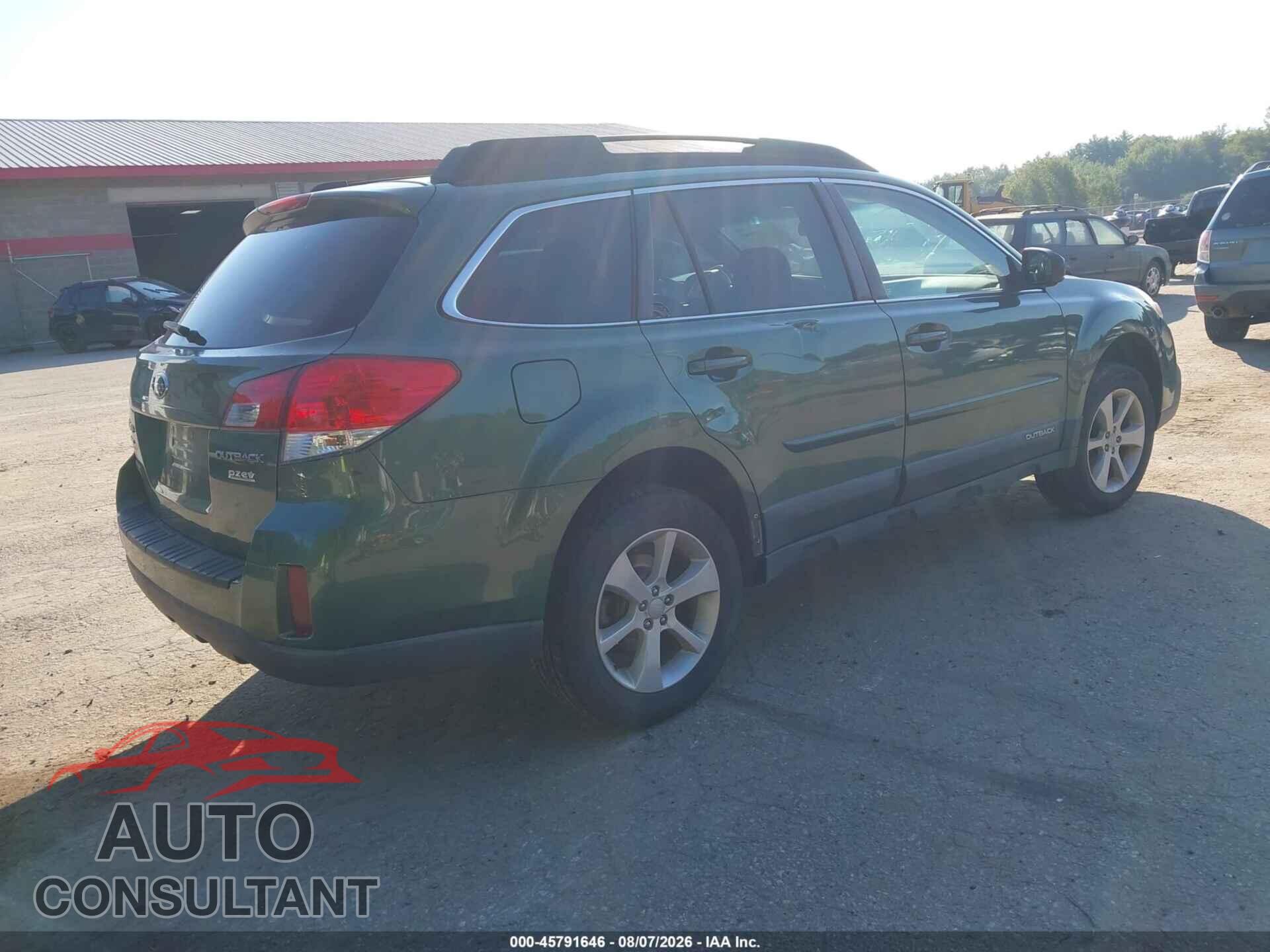 SUBARU OUTBACK 2013 - 4S4BRBCC4D3204588