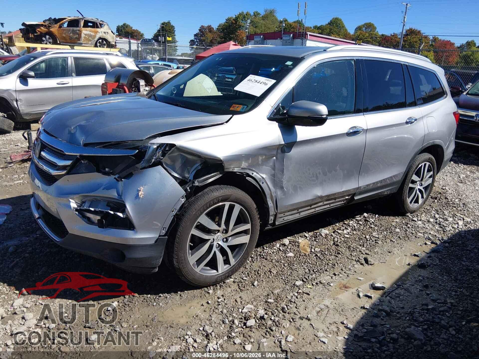 HONDA PILOT 2017 - 5FNYF6H90HB038929