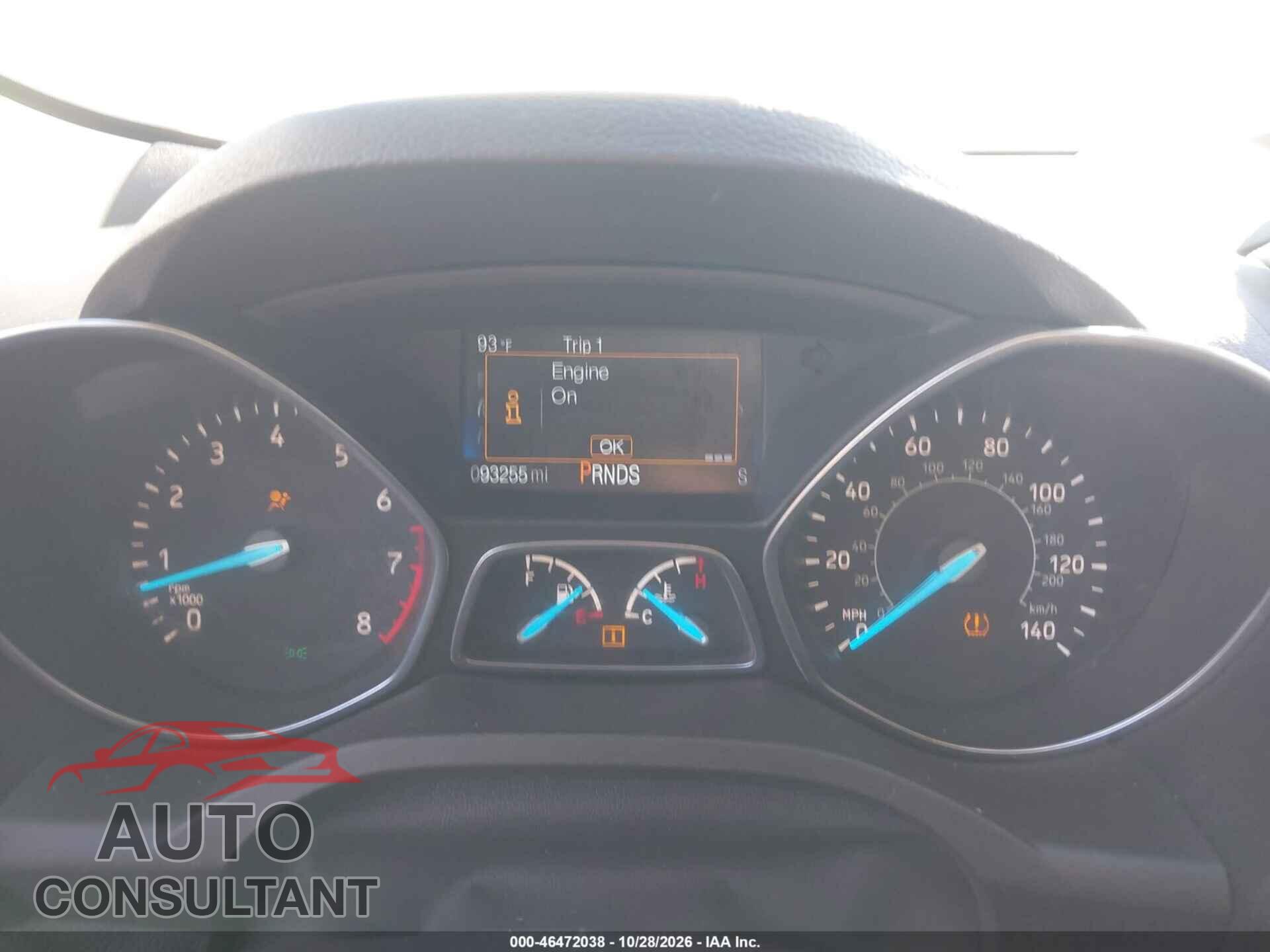 FORD ESCAPE 2017 - 1FMCU0F74HUE04750