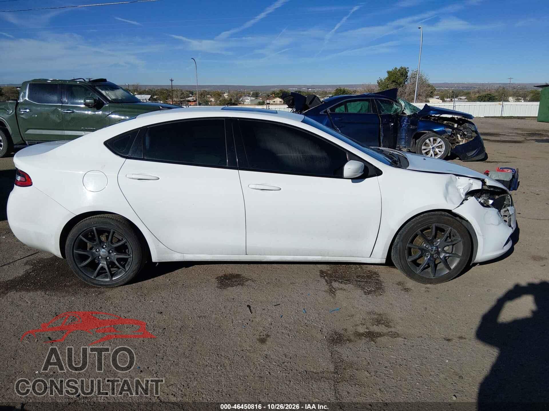 DODGE DART 2016 - 1C3CDFBB6GD540785
