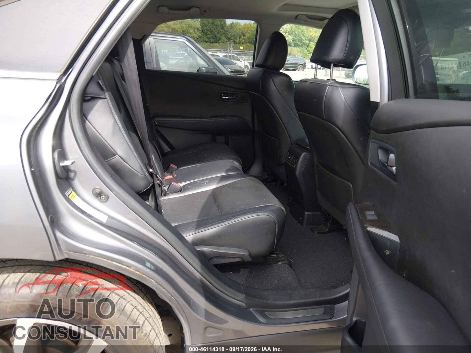 LEXUS RX 350 2013 - 2T2BK1BAXDC186149