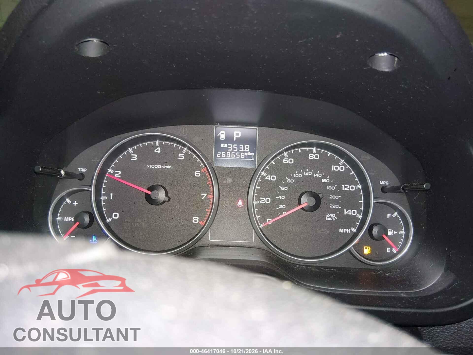 SUBARU OUTBACK 2014 - 4S4BRCCC4E3294039