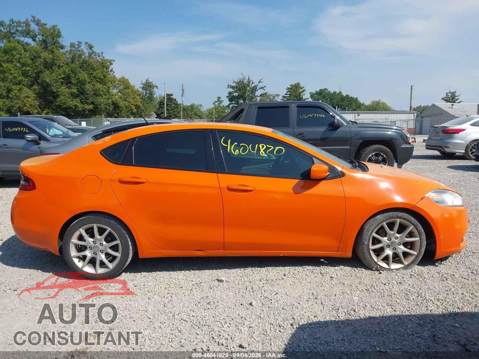 DODGE DART 2013 - 1C3CDFBA8DD171575
