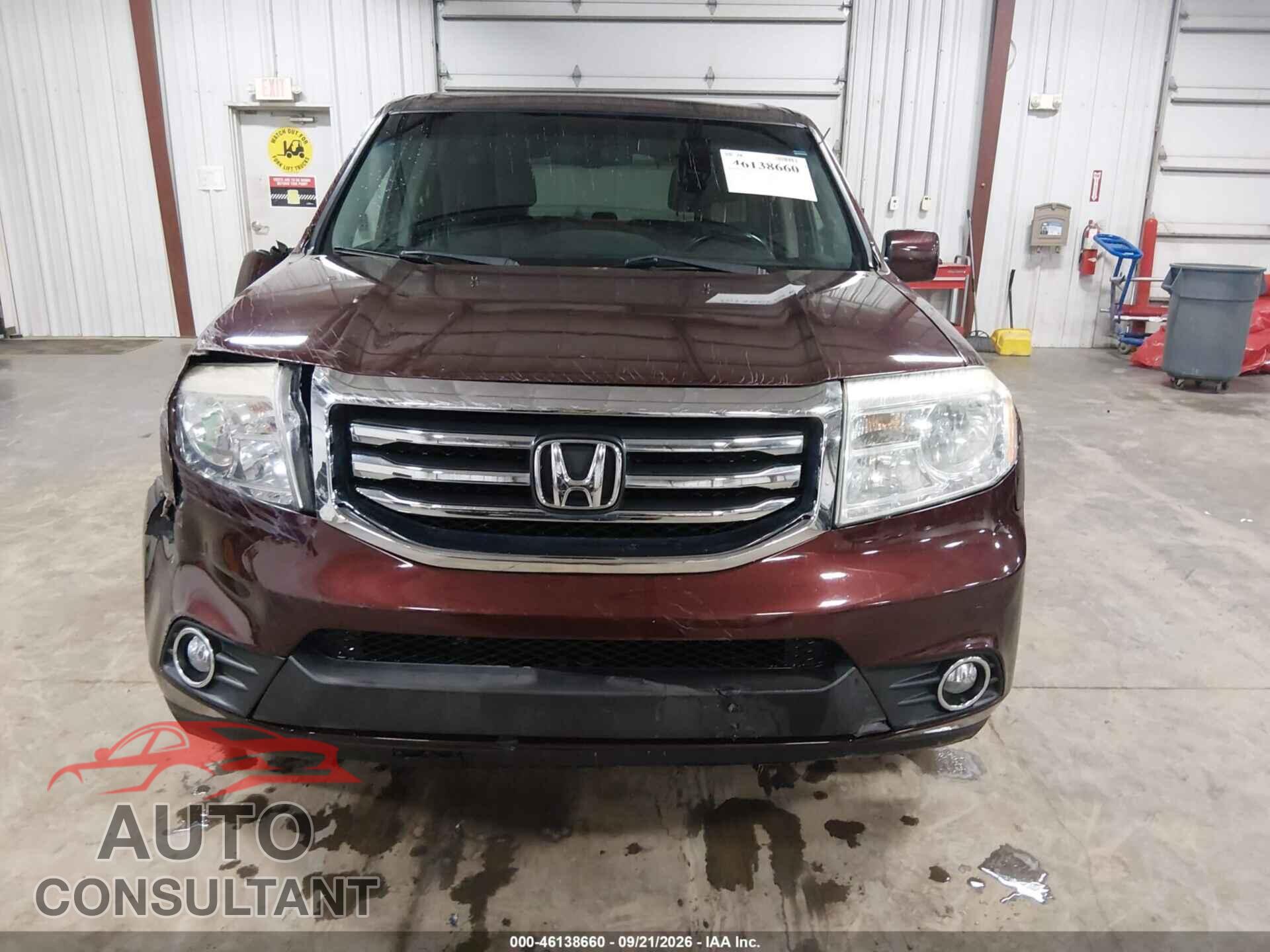HONDA PILOT 2012 - 5FNYF4H51CB029389
