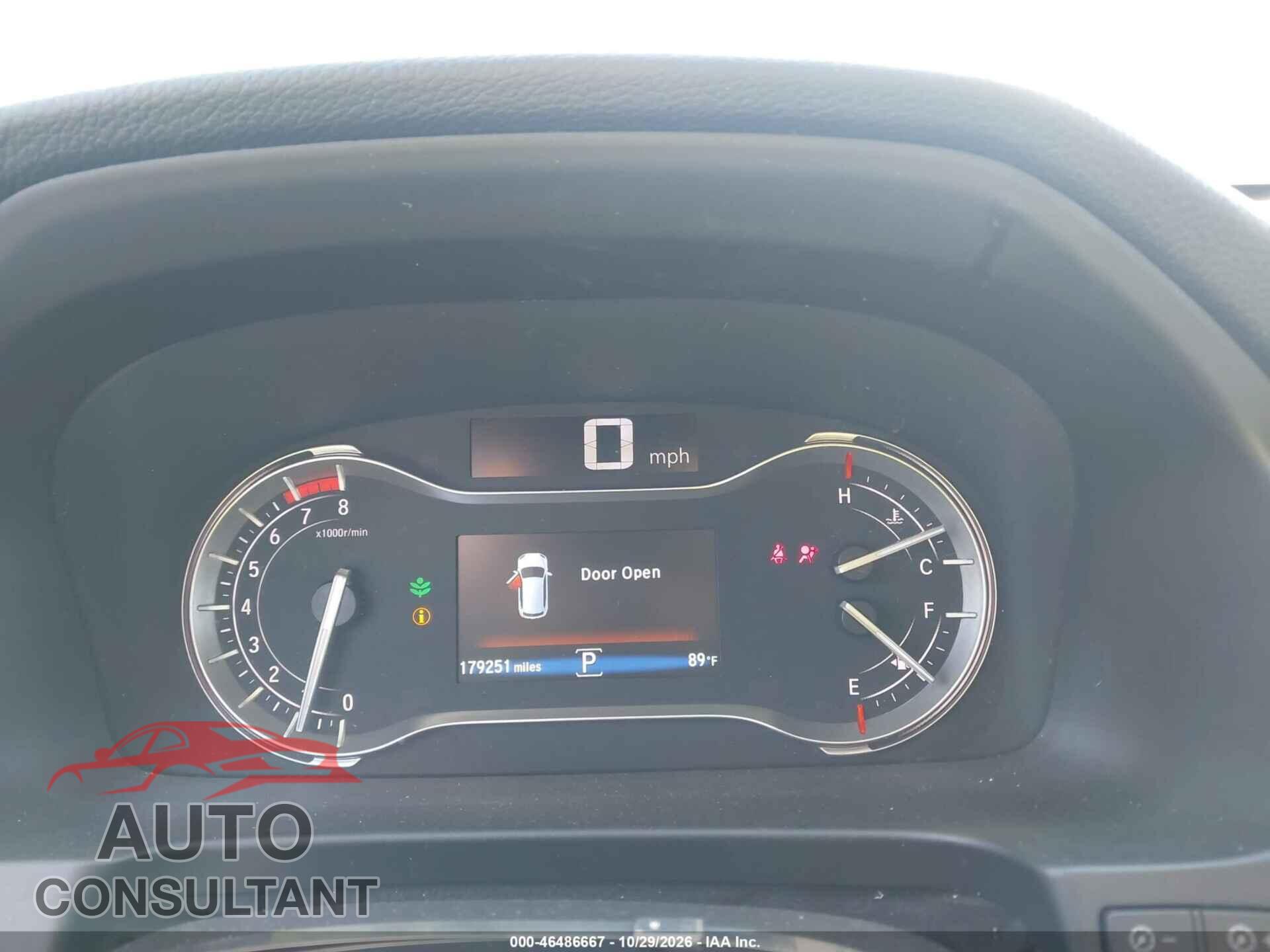 HONDA PILOT 2017 - 5FNYF6H71HB069752