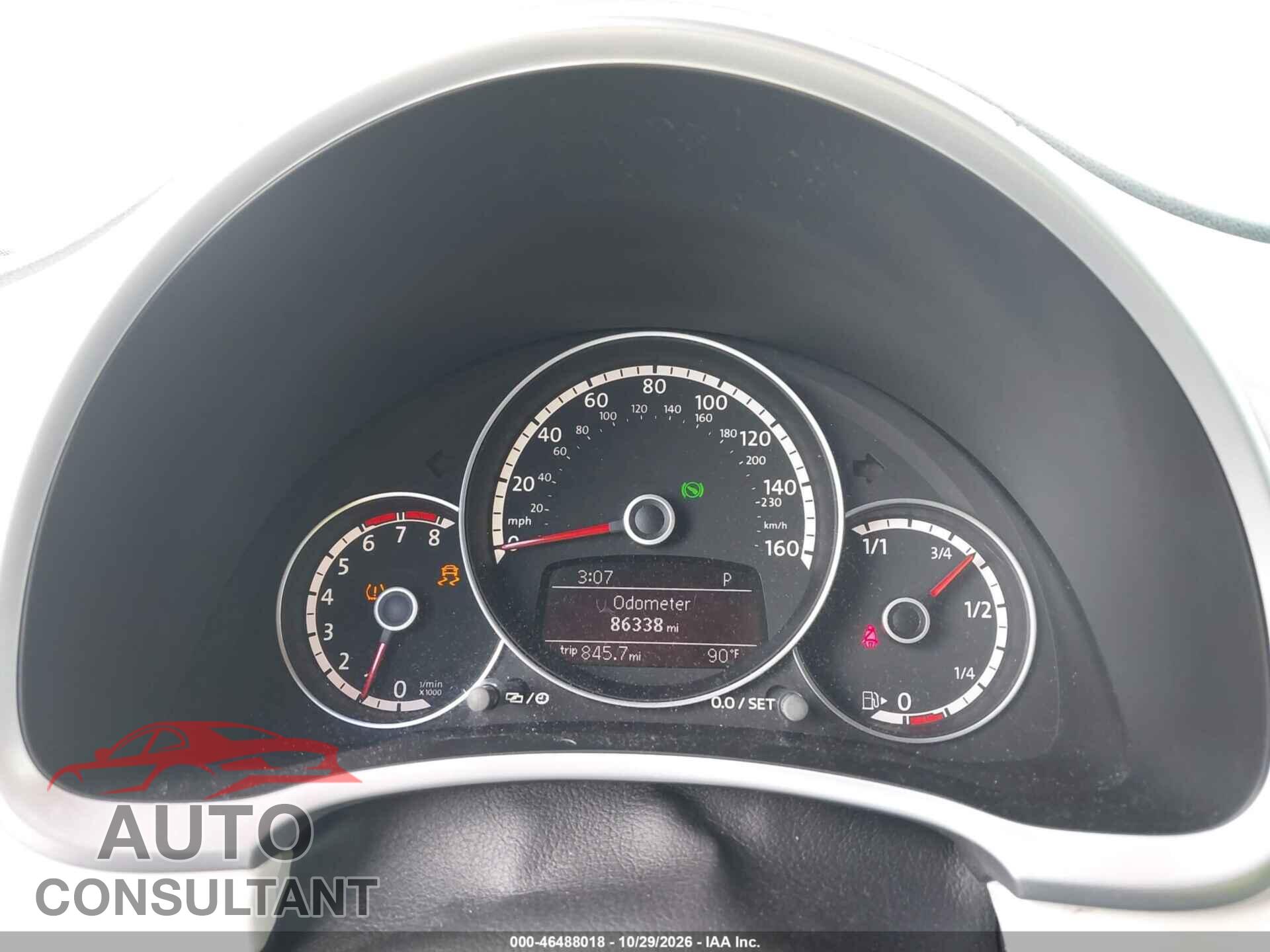 VOLKSWAGEN BEETLE 2013 - 3VWJP7AT3DM611559