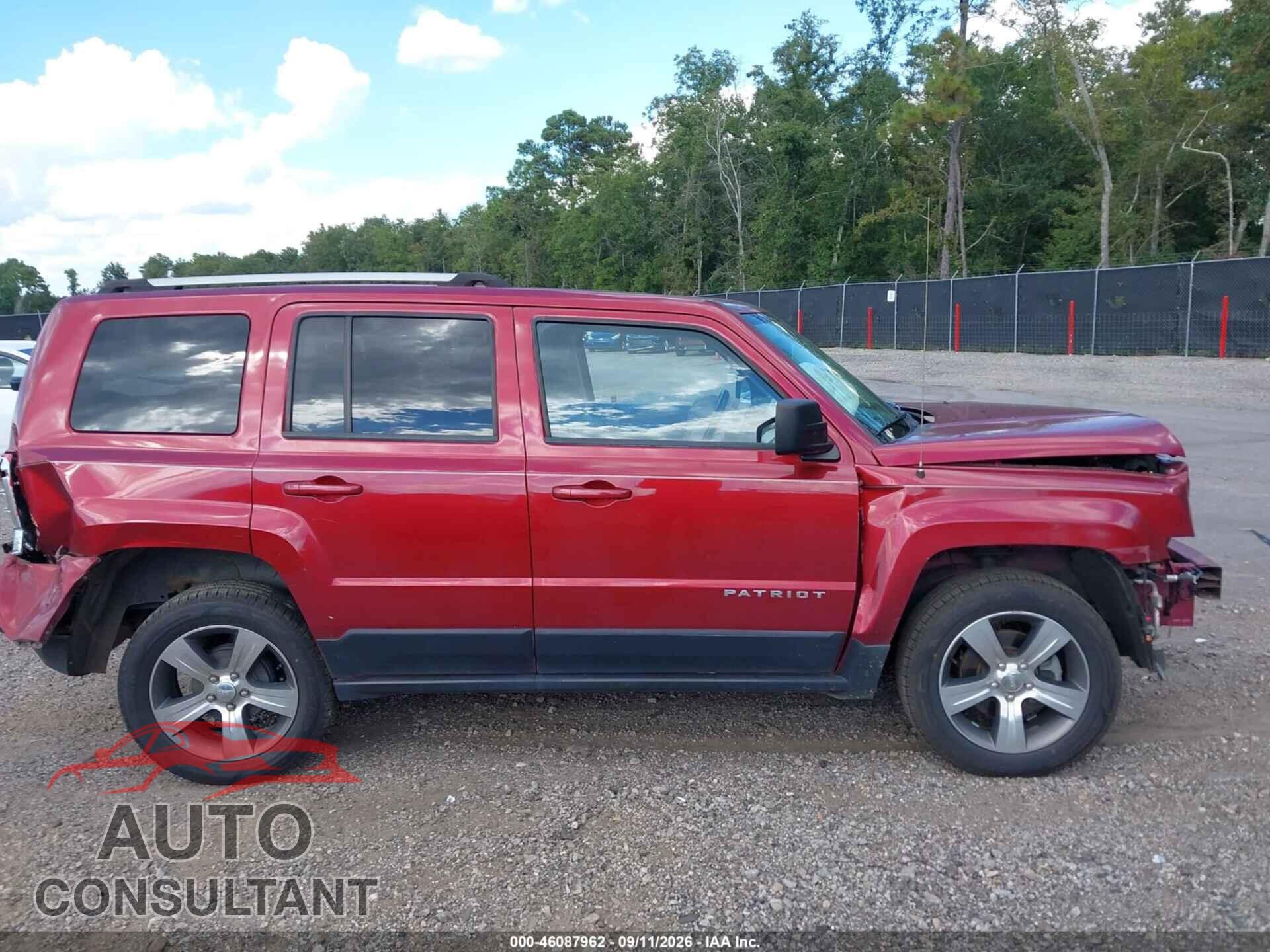 JEEP PATRIOT 2017 - 1C4NJPFA2HD211314